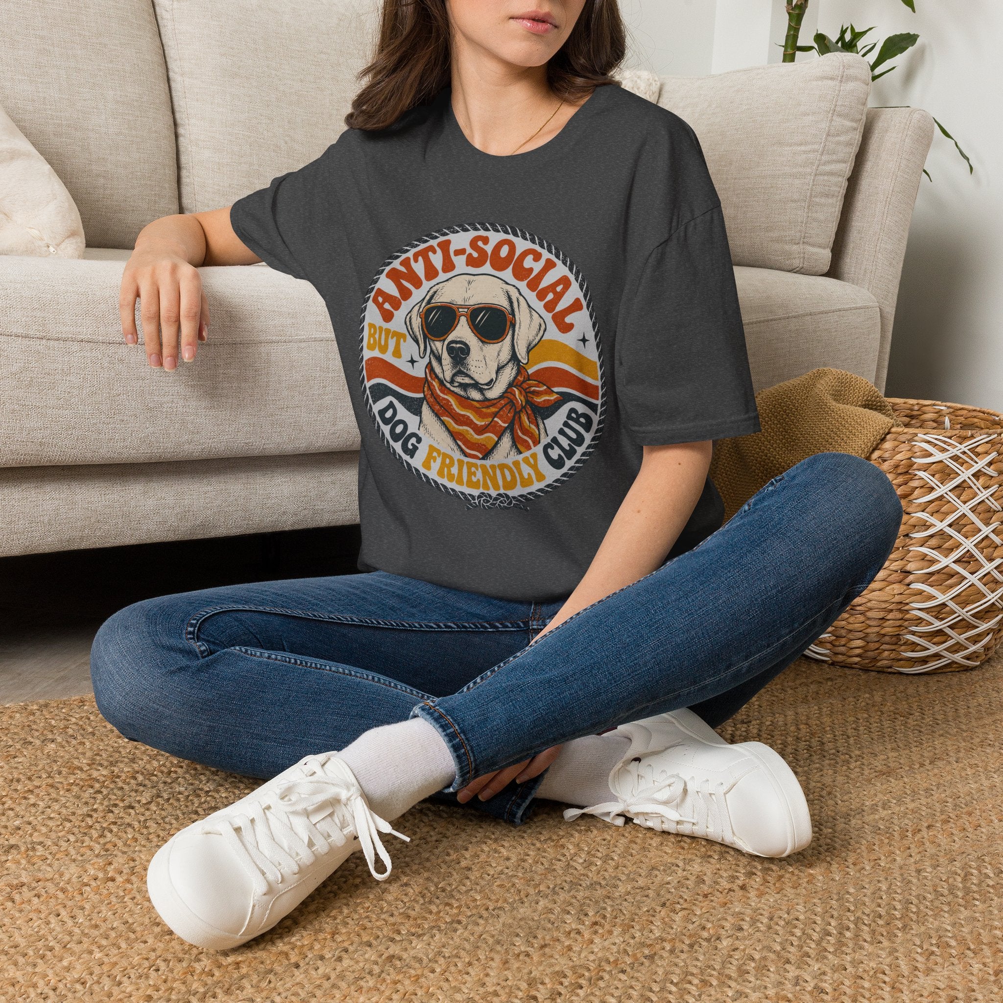 Anti-Social But Dog Friendly T-Shirt