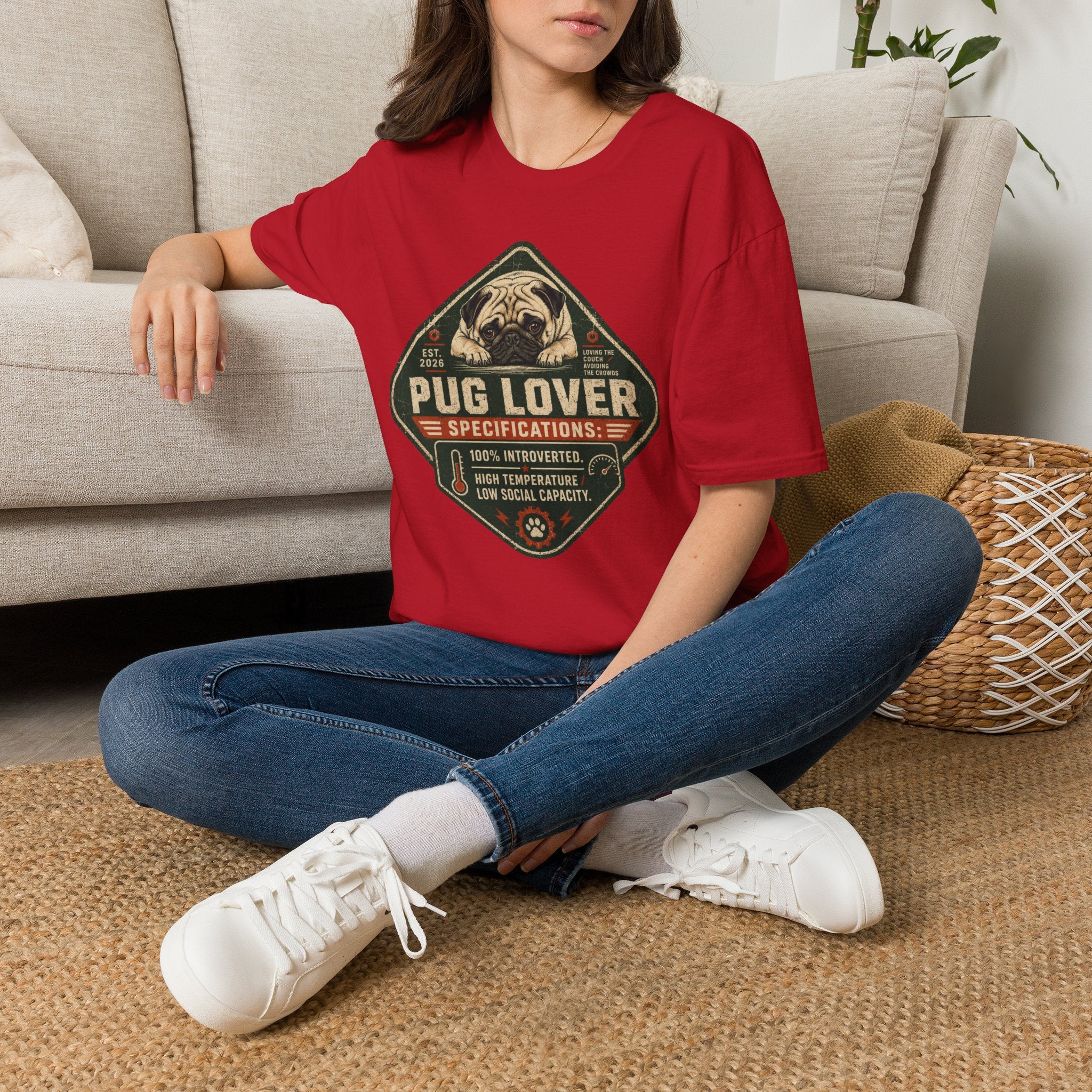Vintage Pug Graphic Tee for Dog Owners —  Pug Lover T-Shirt