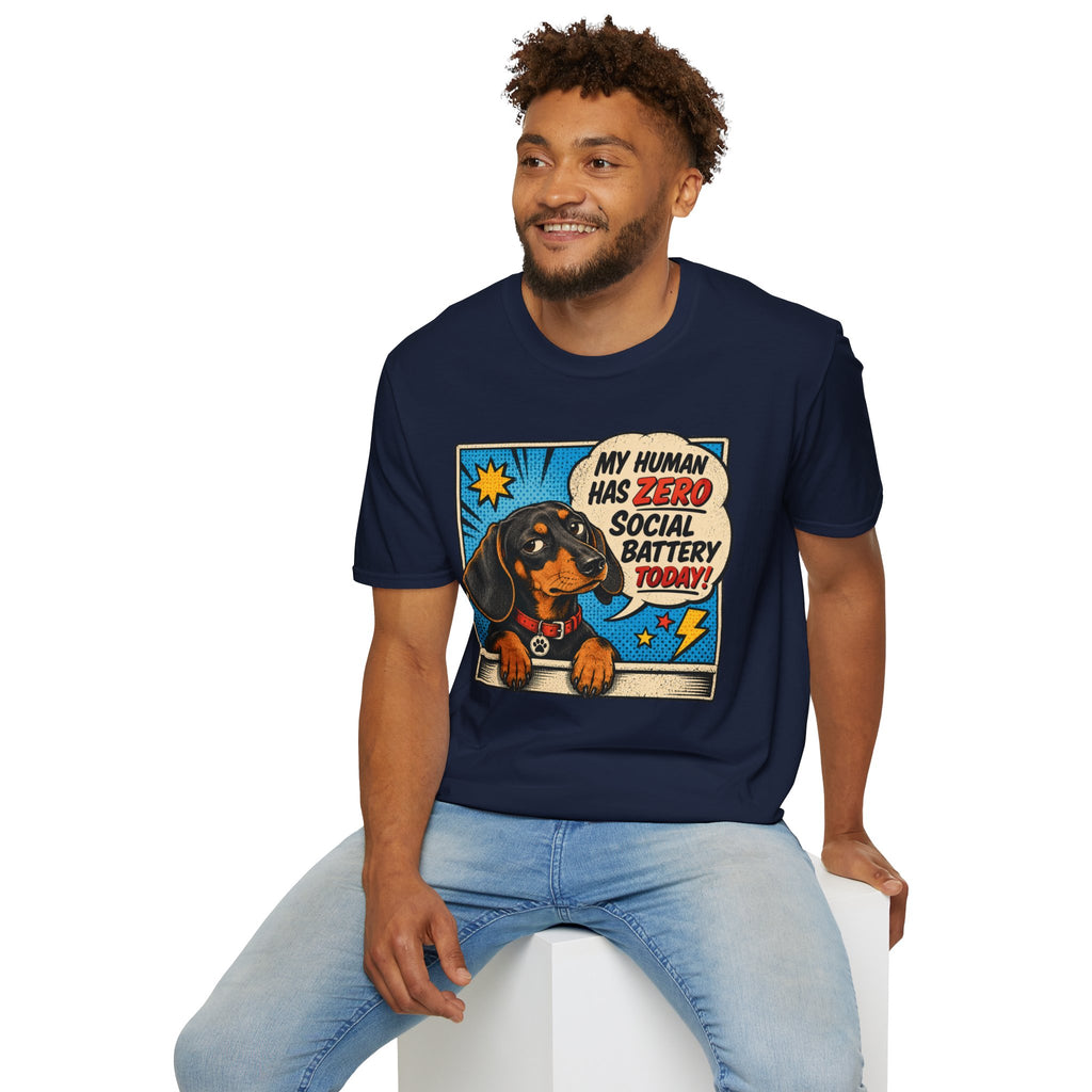 My Human Has Zero Social Battery T-shirt