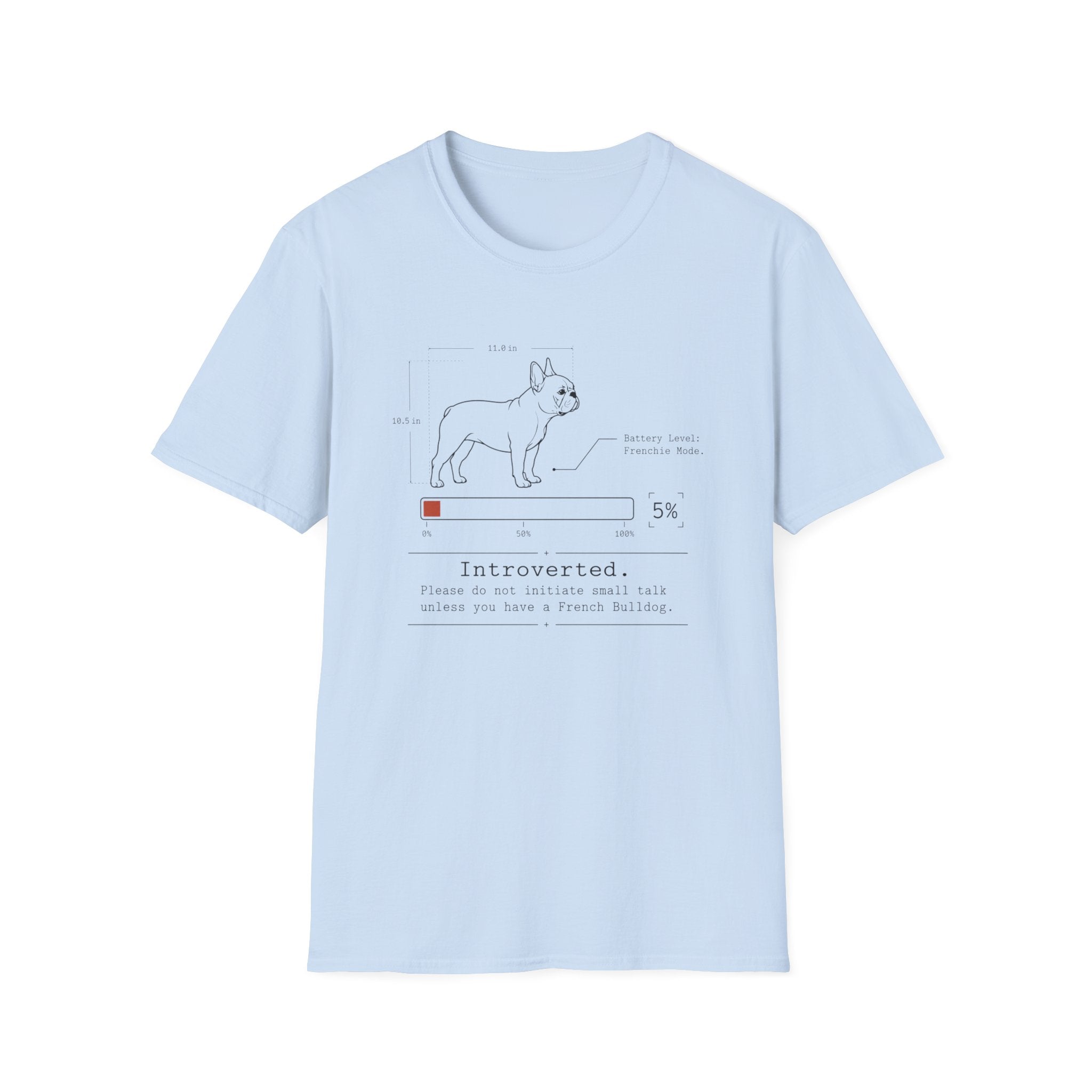 Introverted French Bulldog T-shirt