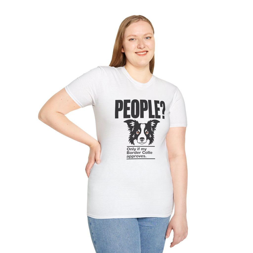 "People?" Border Collie T-shirt