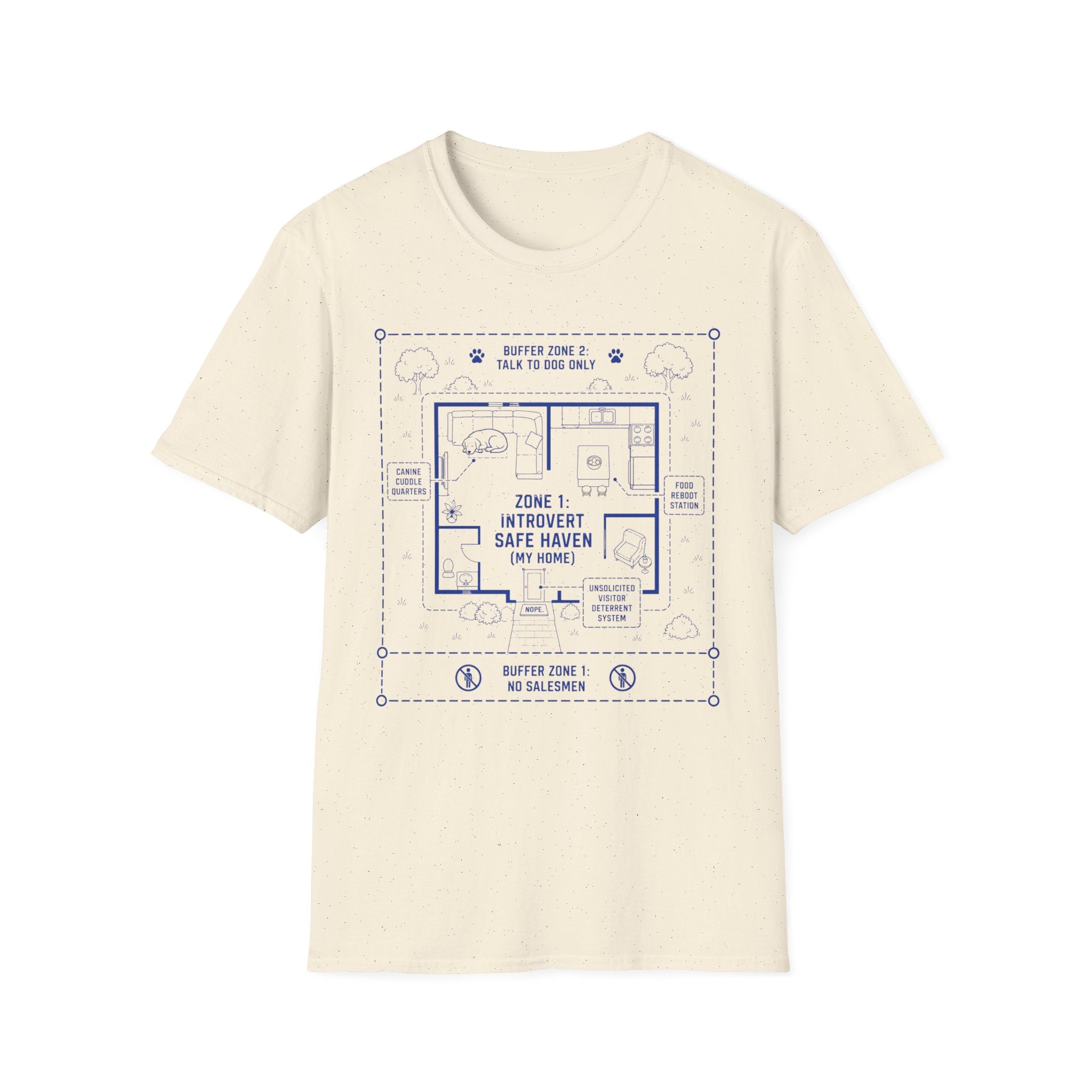 "Zone 1: Introvert Safe Haven" T-shirt