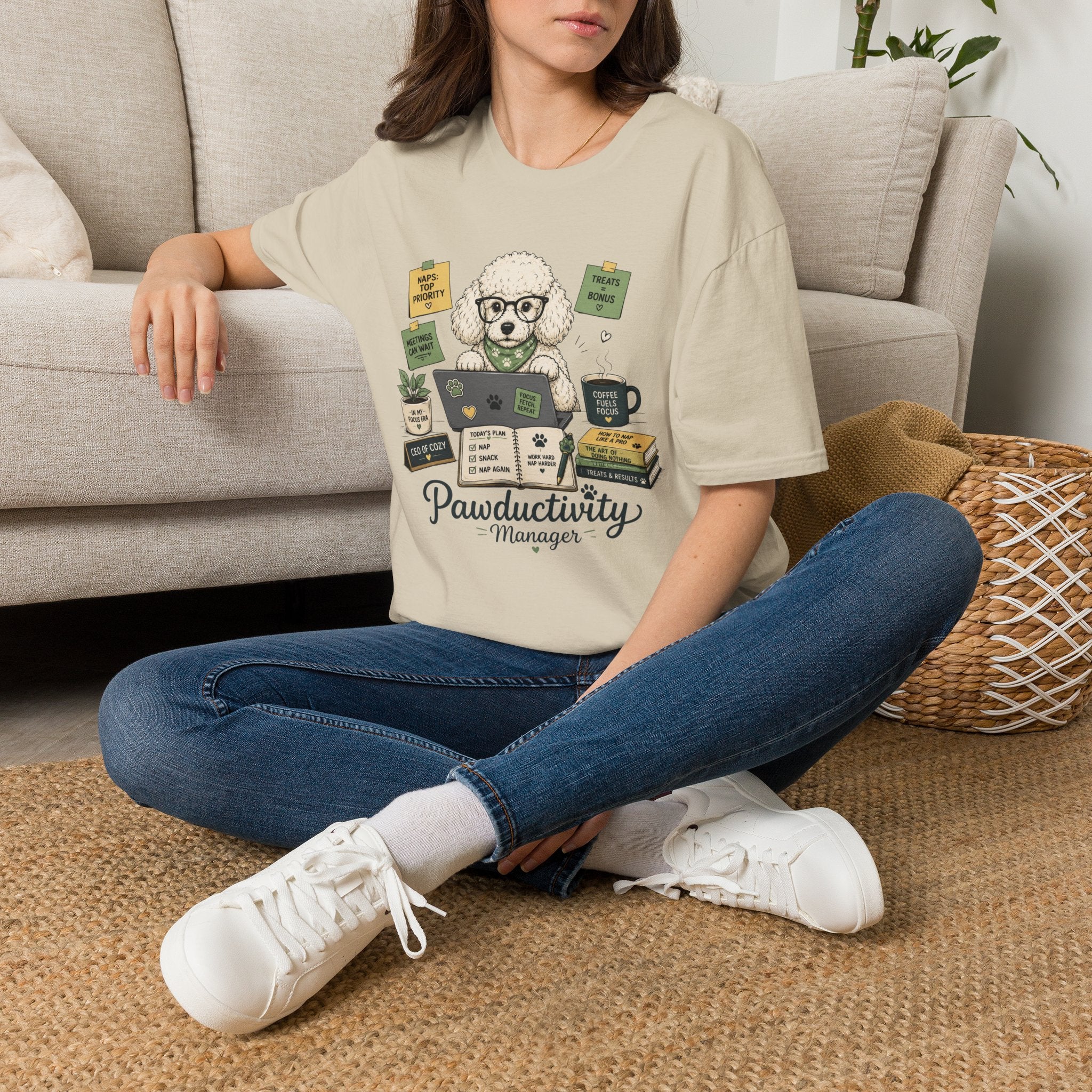 Pawdcutivity Poodle T-Shirt