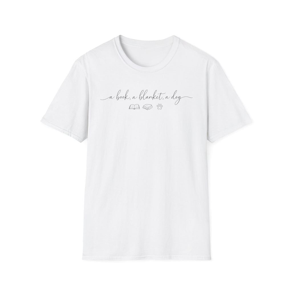 Book Blanket Dog T-Shirt