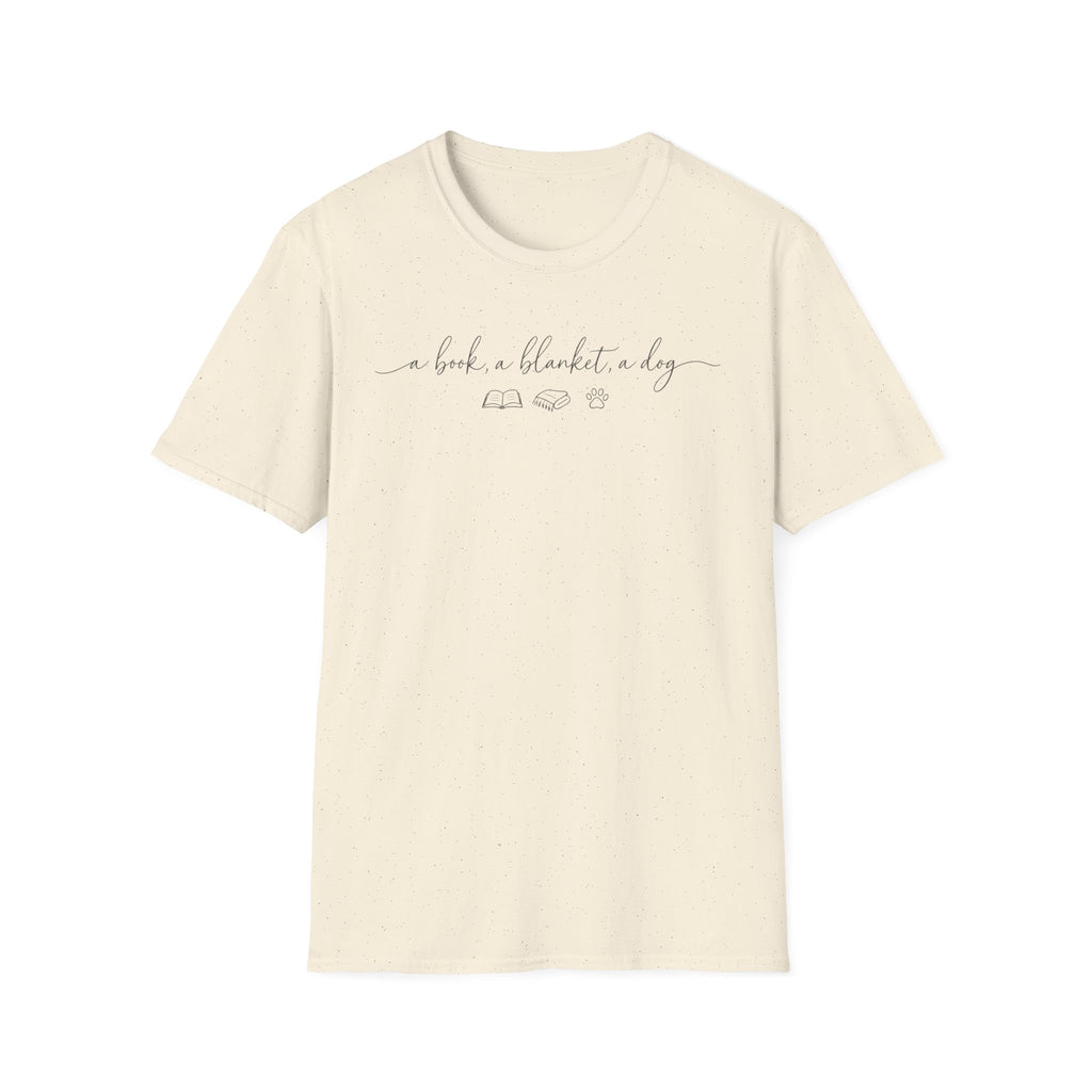 Book Blanket Dog T-Shirt