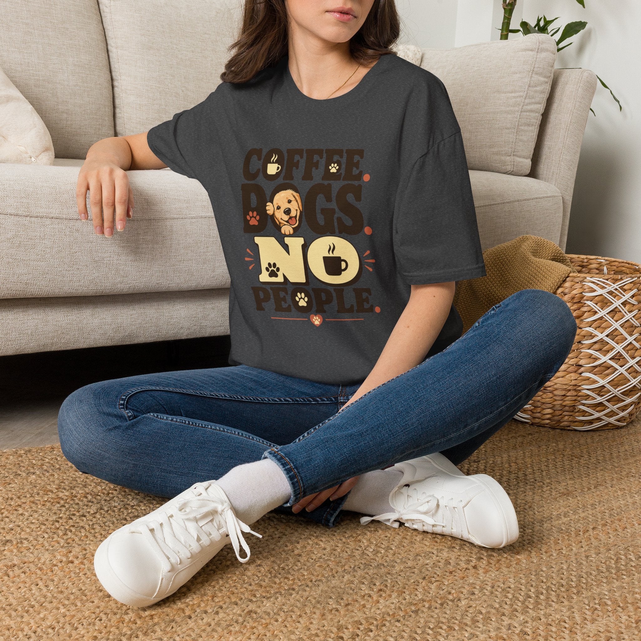Coffee. Dogs. No People. T-Shirt