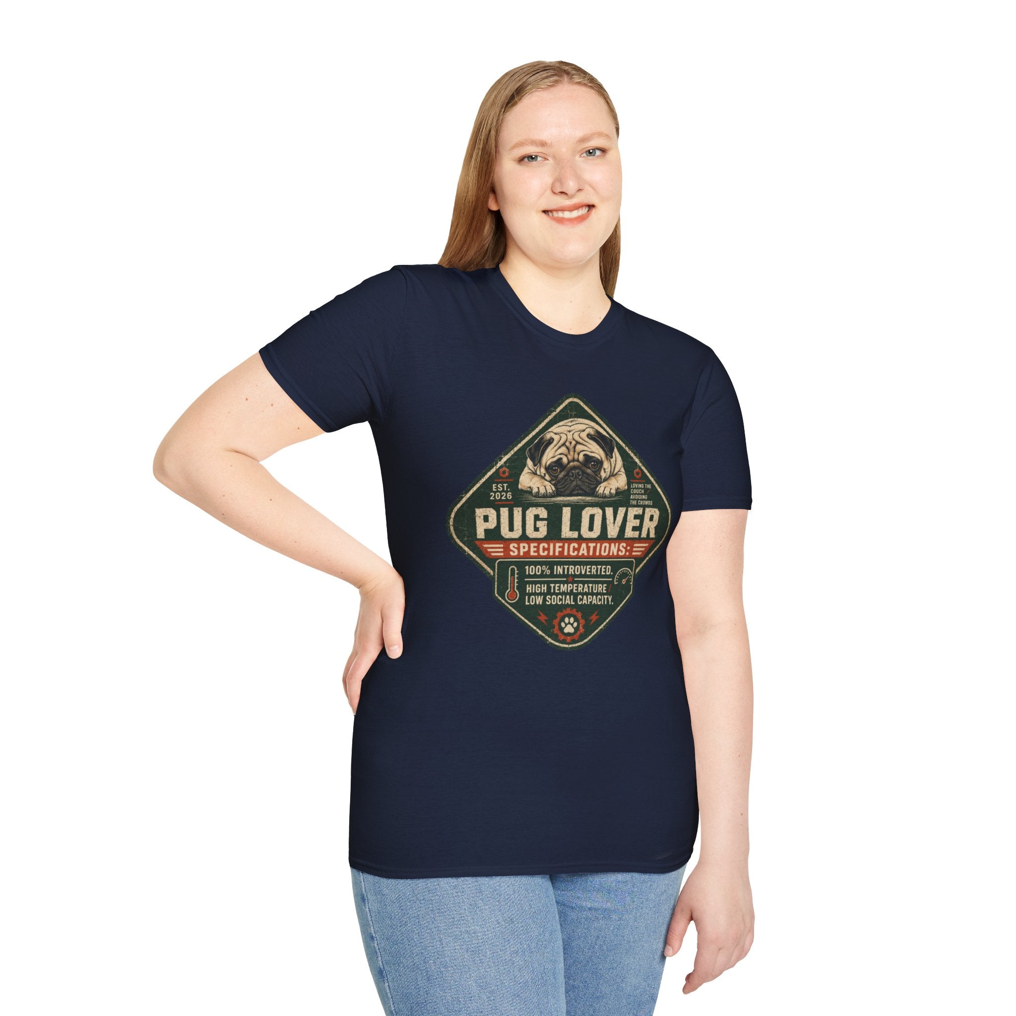 Vintage Pug Graphic Tee for Dog Owners —  Pug Lover T-Shirt