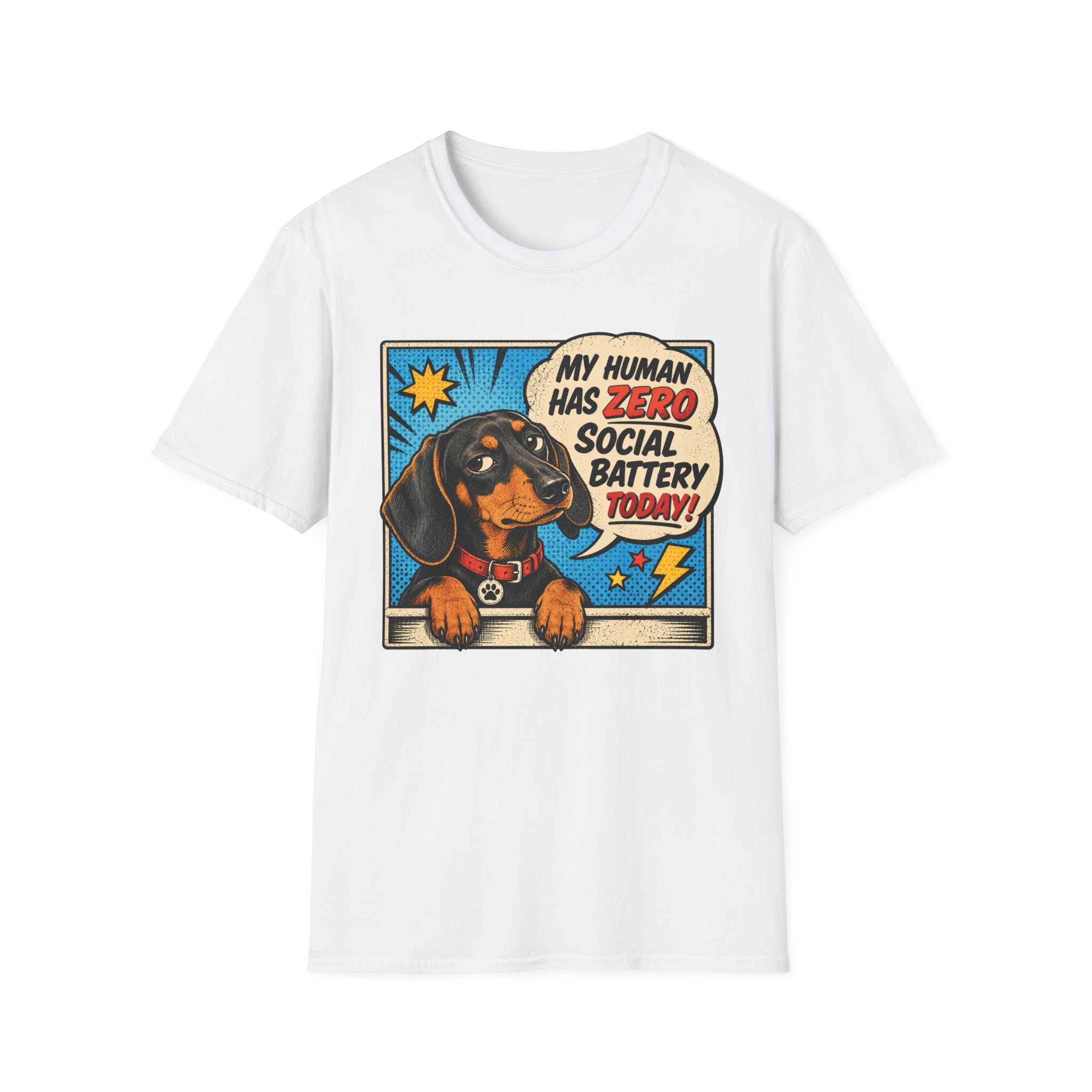My Human Has Zero Social Battery T-shirt