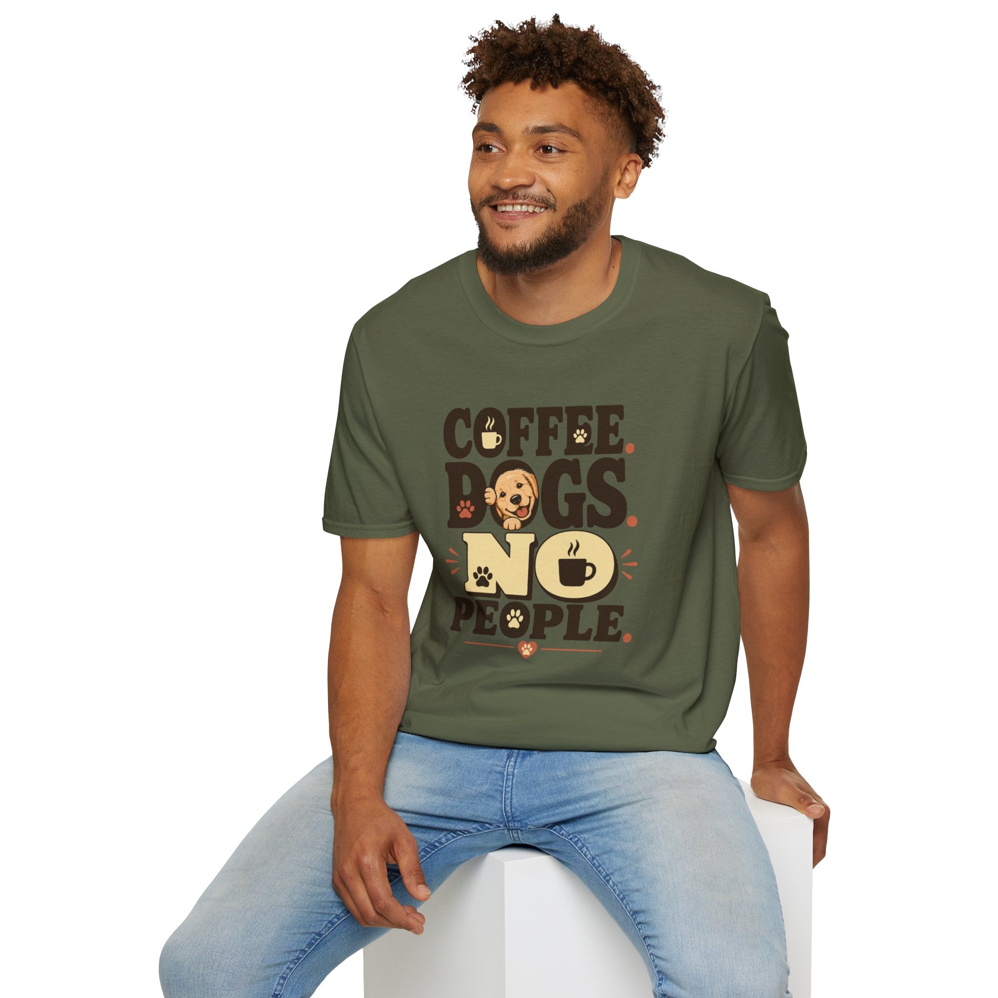 Coffee. Dogs. No People. T-Shirt