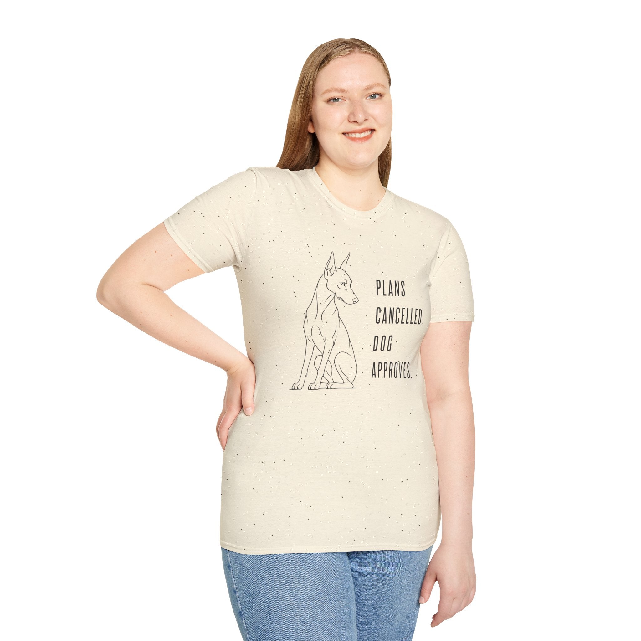 "Plans Cancelled. Dog Approves." T-shirt
