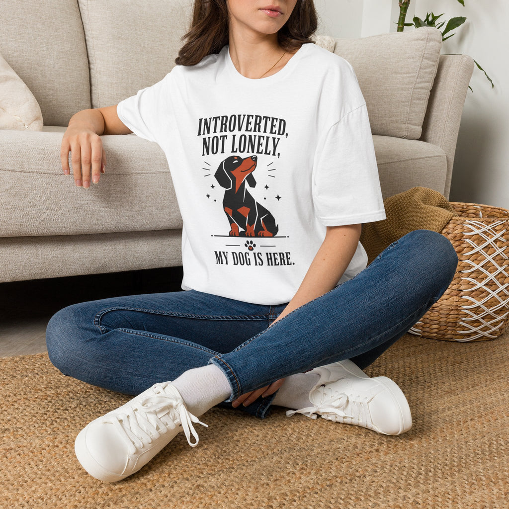Introverted, Not Lonely Dachshund T-shirt