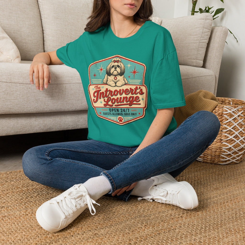 Introvert's Lounge Shih Tzu T-Shirt