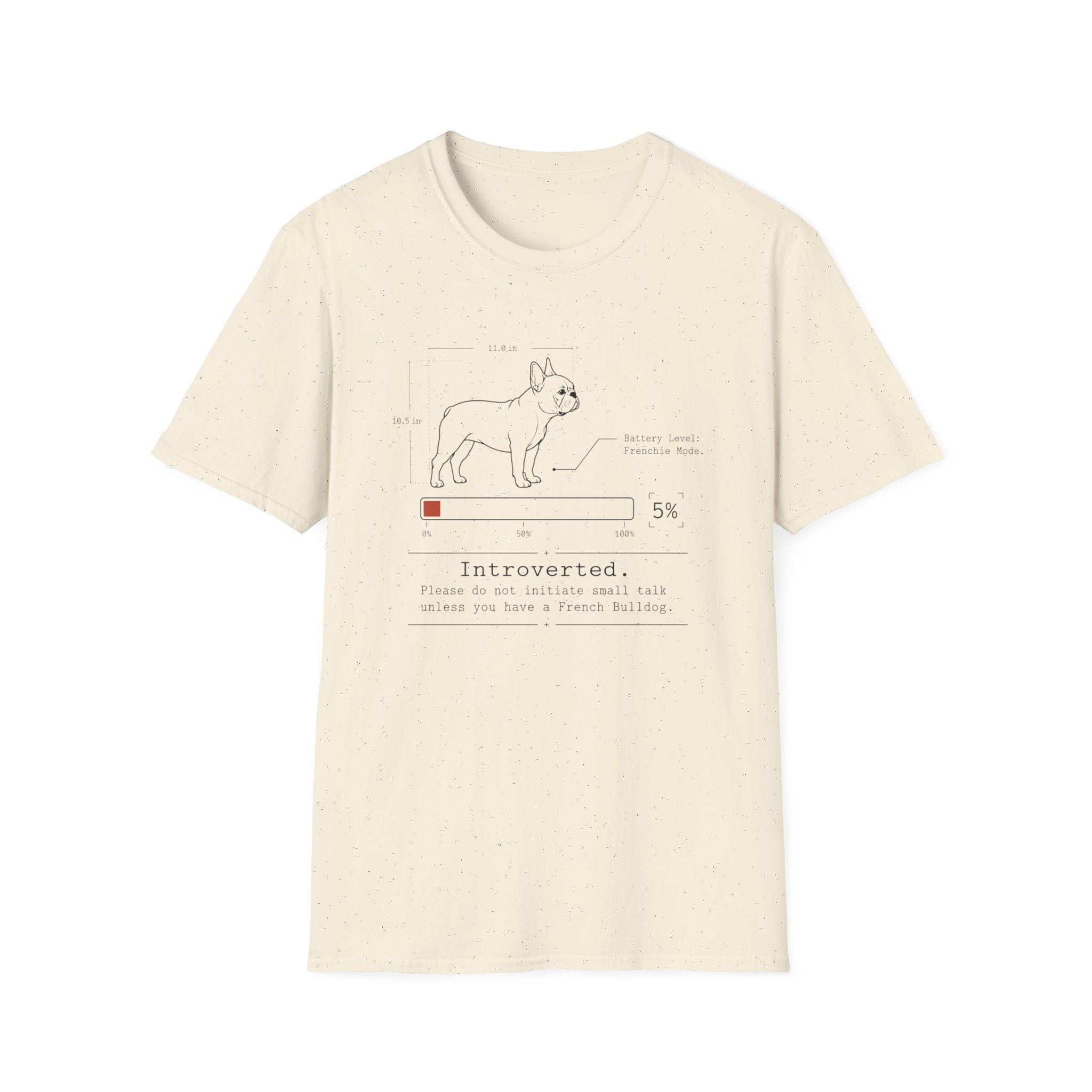 Introverted French Bulldog T-shirt