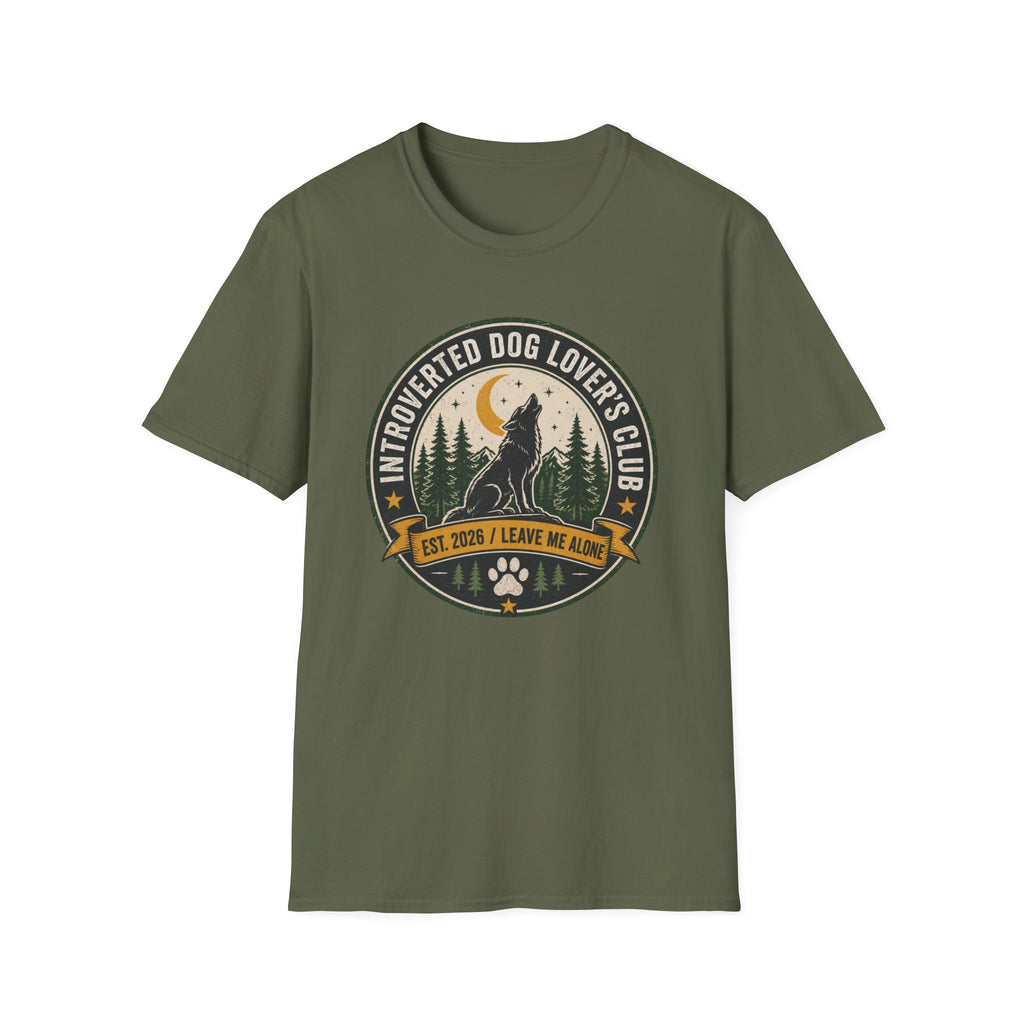 Introverted Dog Lover's Club T-Shirt