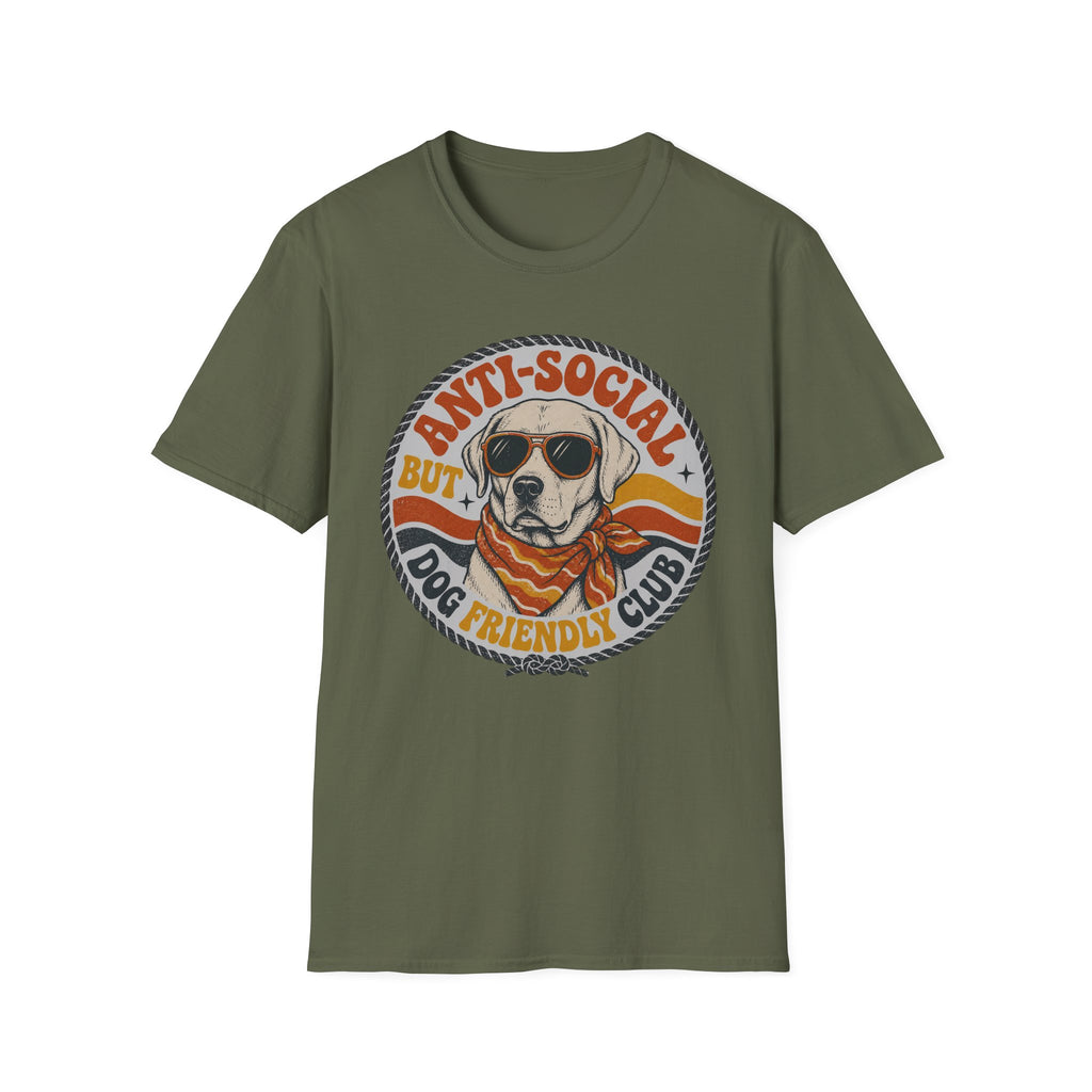 Anti-Social But Dog Friendly T-Shirt