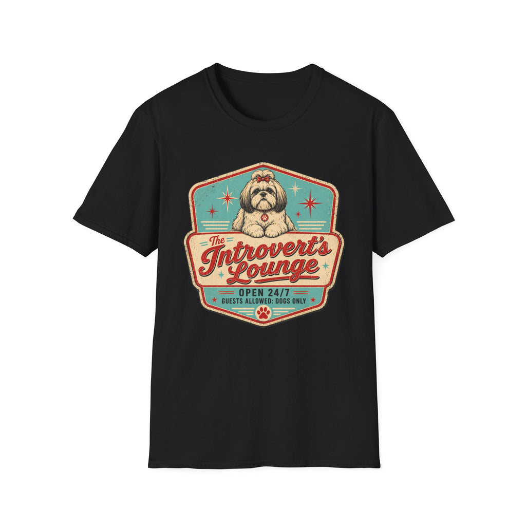 Introvert's Lounge Shih Tzu T-Shirt