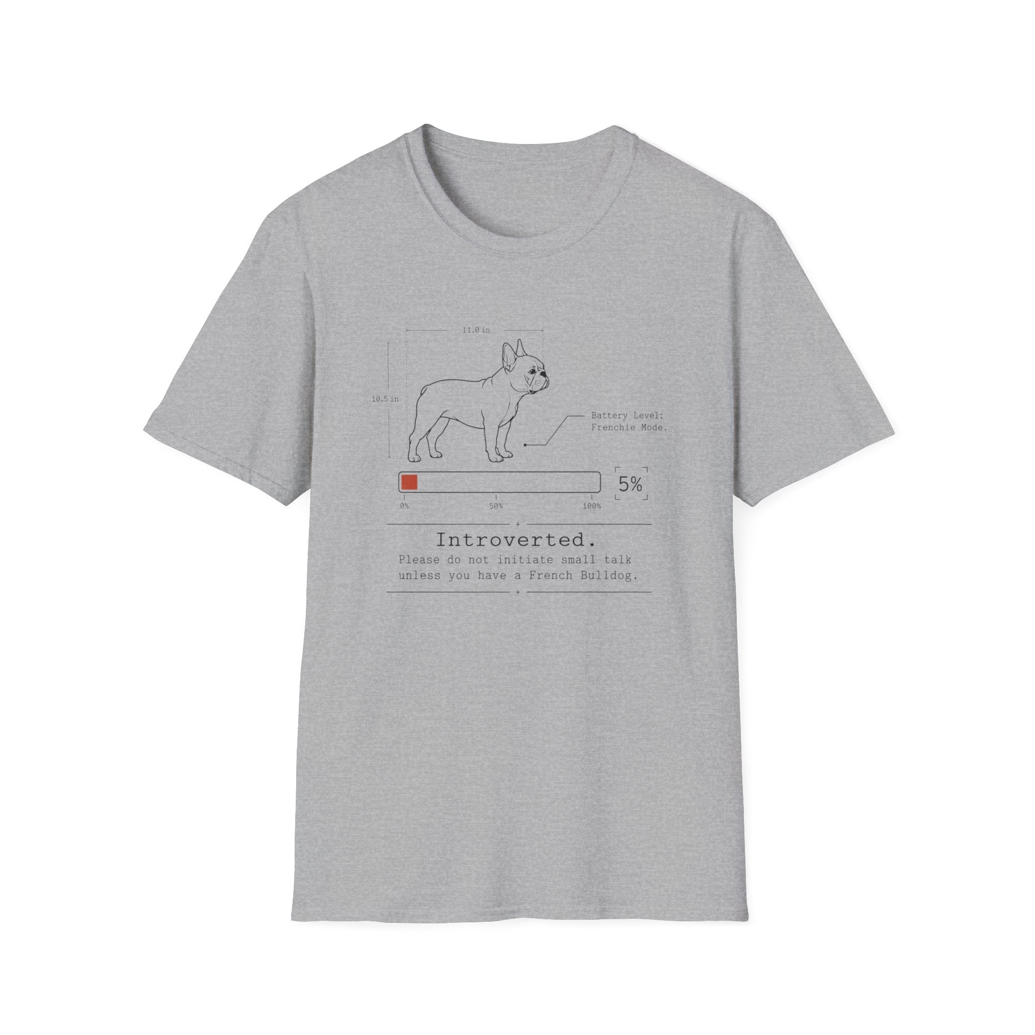 Introverted French Bulldog T-shirt