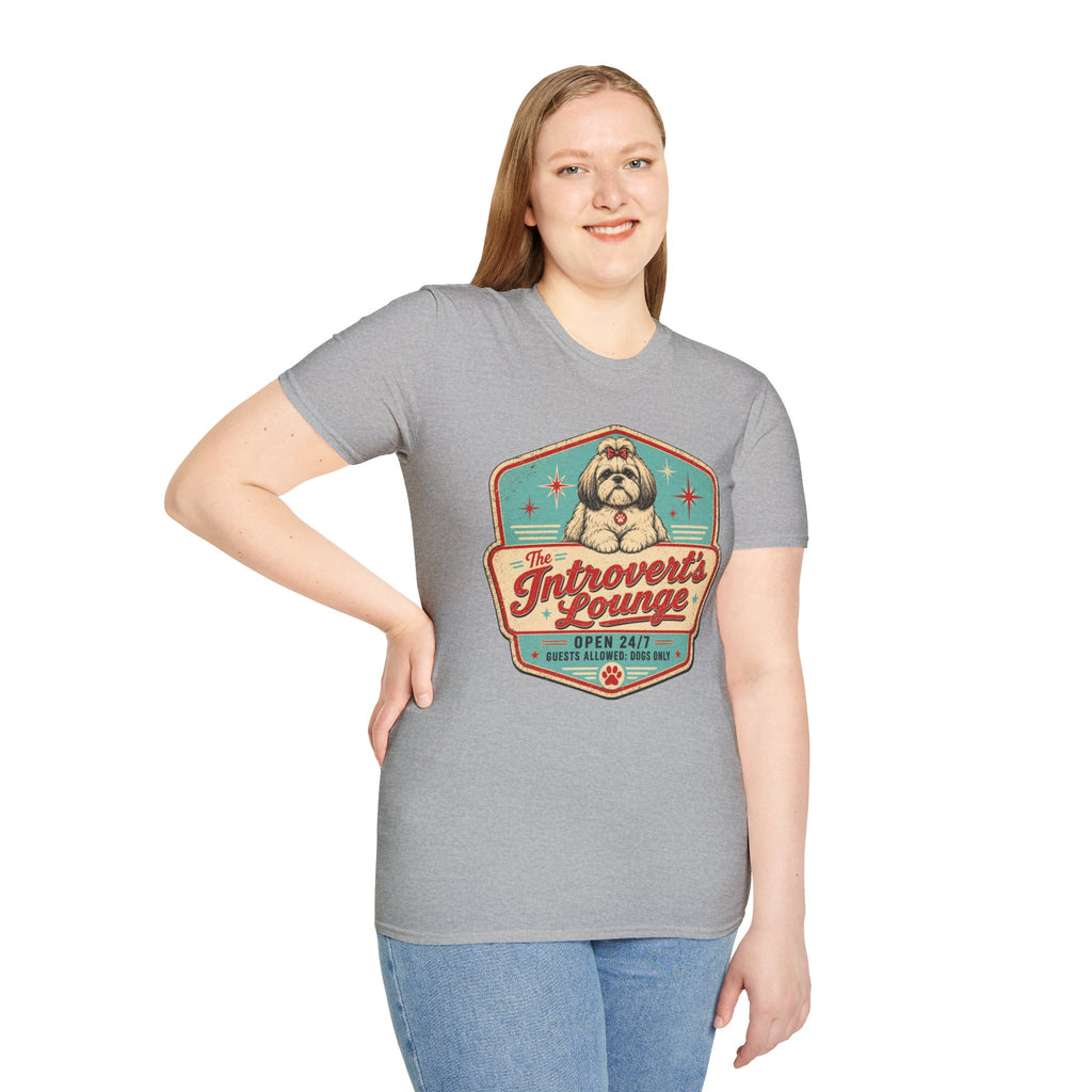 Introvert's Lounge Shih Tzu T-Shirt