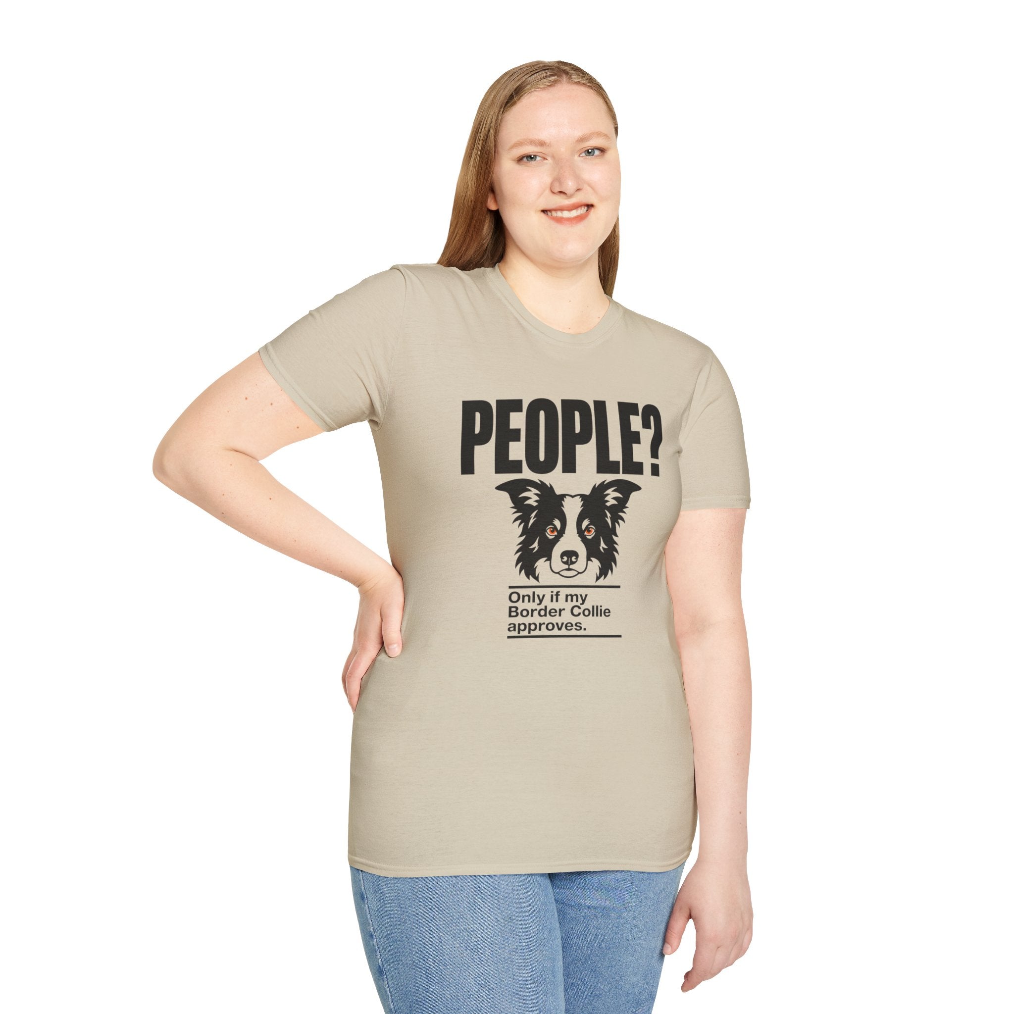 "People?" Border Collie T-shirt