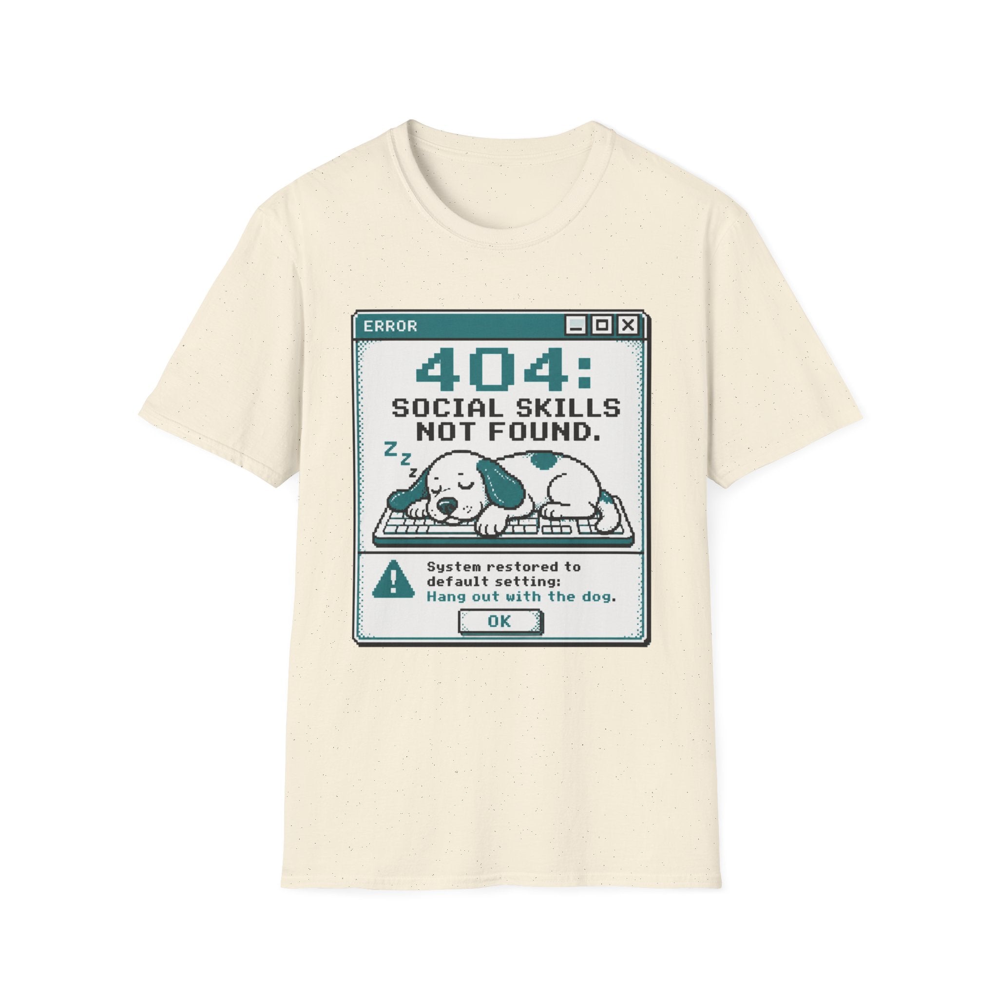 404: Social Skills Not Found T-shirt