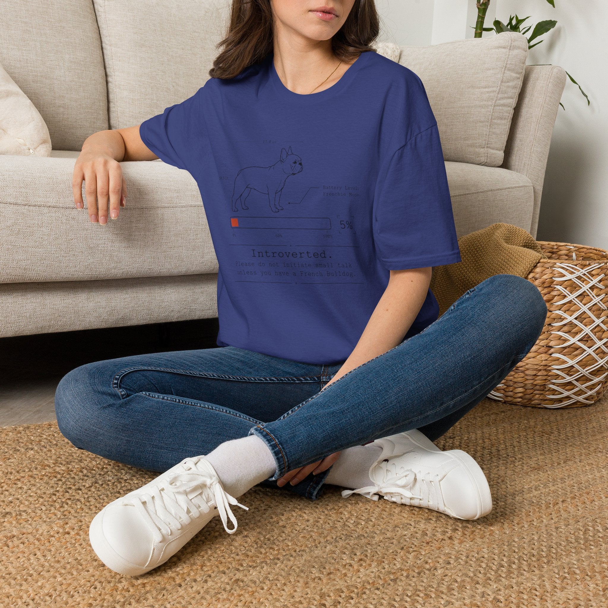 Introverted French Bulldog T-shirt