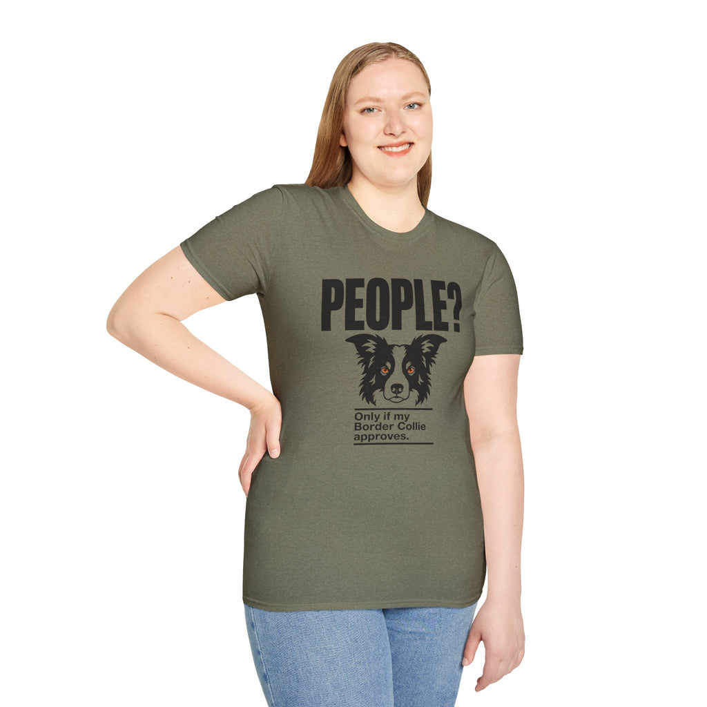 "People?" Border Collie T-shirt