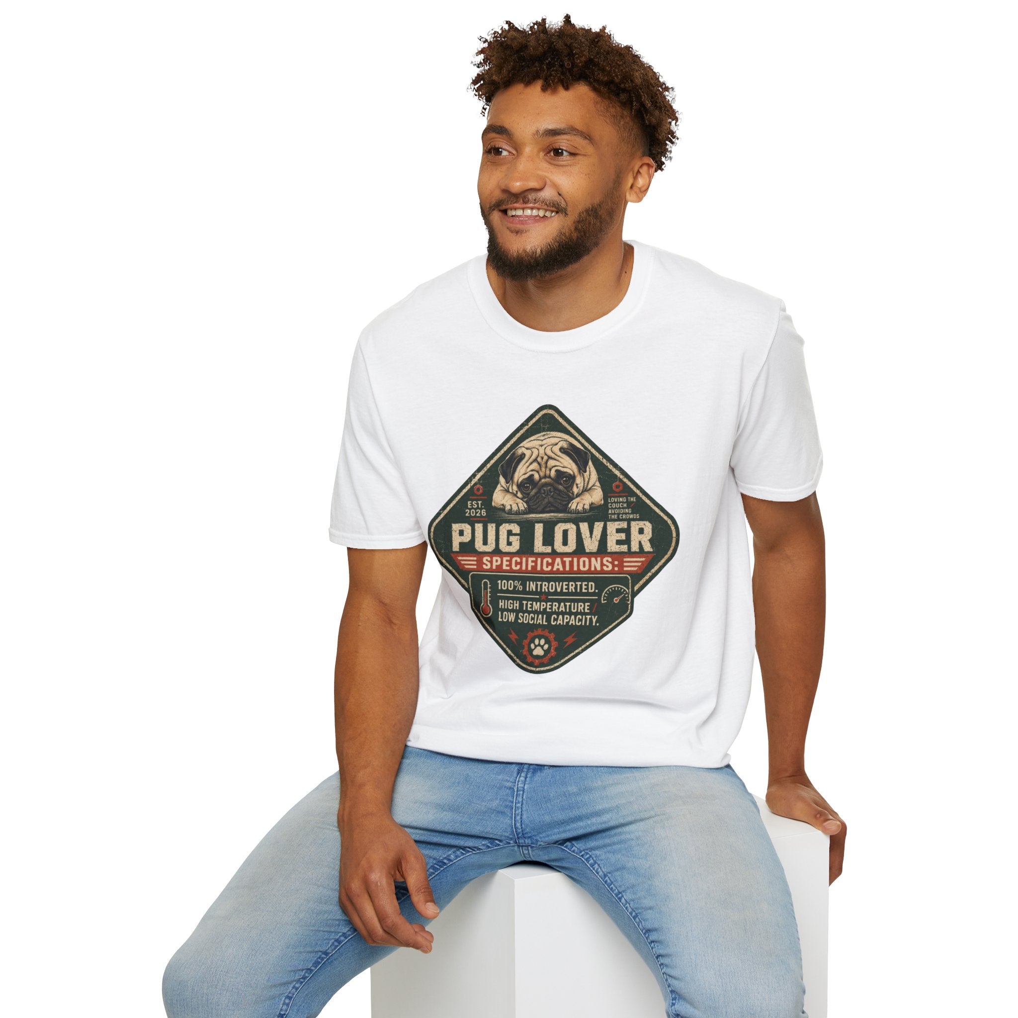 Vintage Pug Graphic Tee for Dog Owners —  Pug Lover T-Shirt