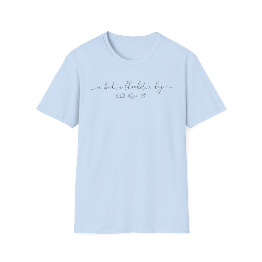 Book Blanket Dog T-Shirt