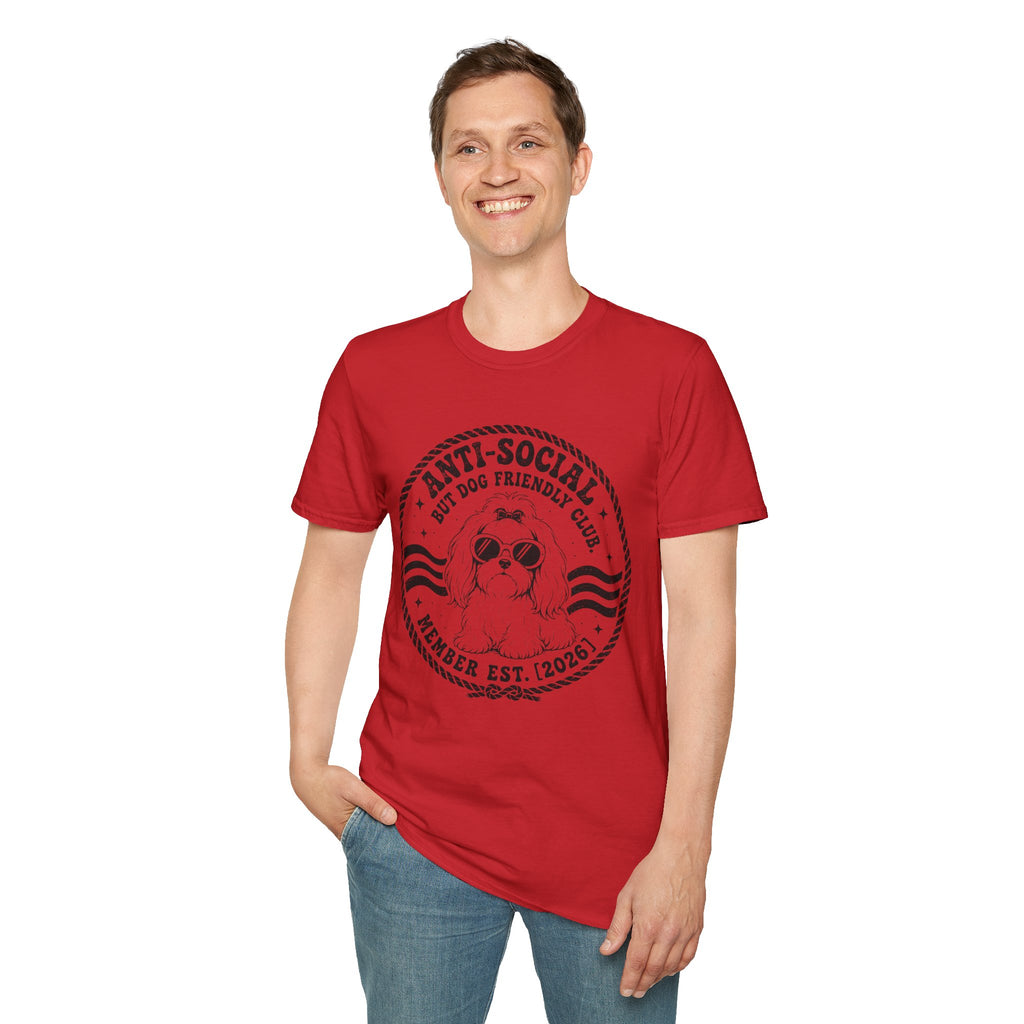 Anti-Social But Dog Friendly T-Shirt