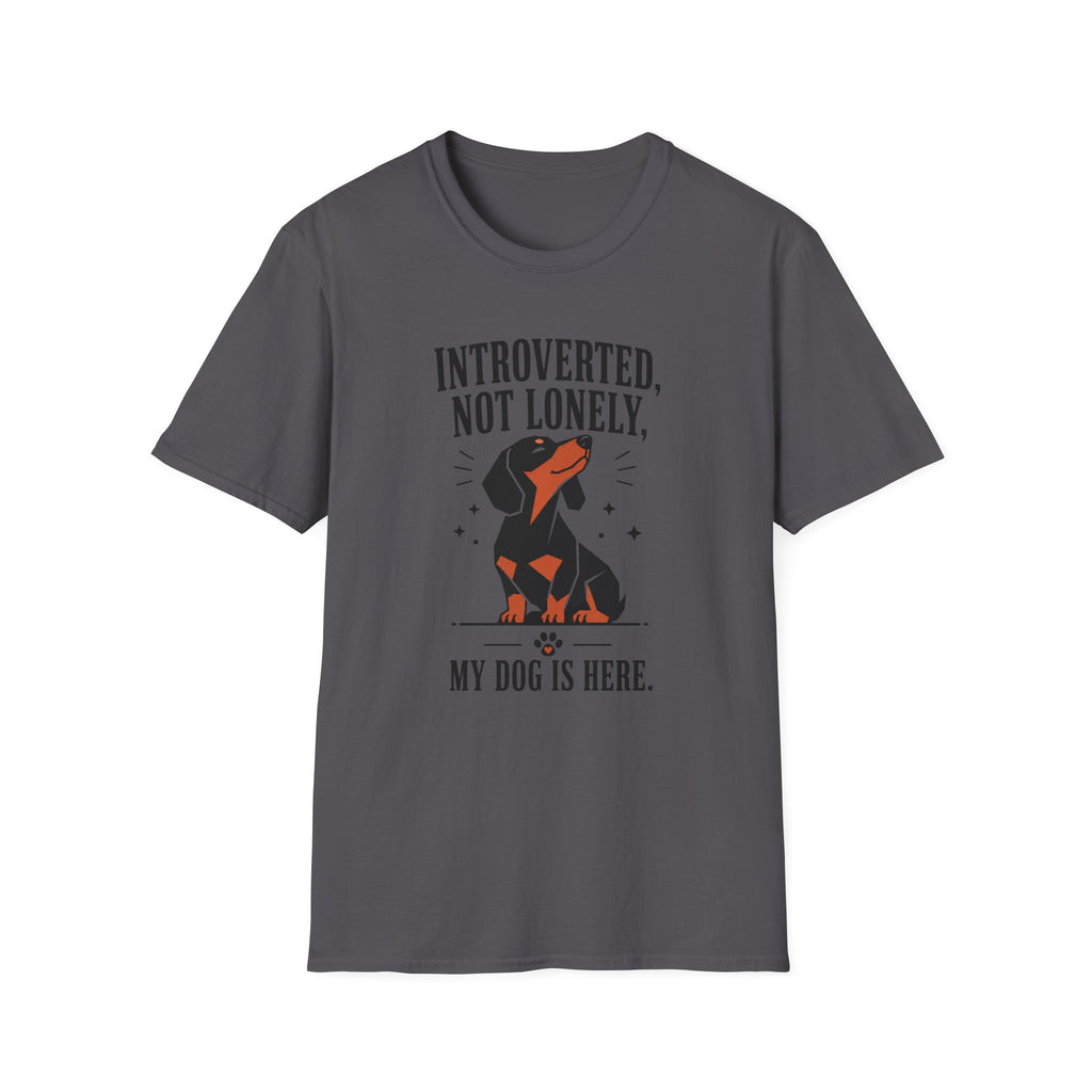Introverted, Not Lonely Dachshund T-shirt