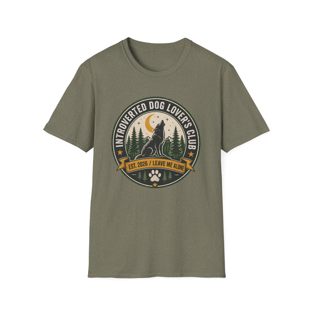 Introverted Dog Lover's Club T-Shirt