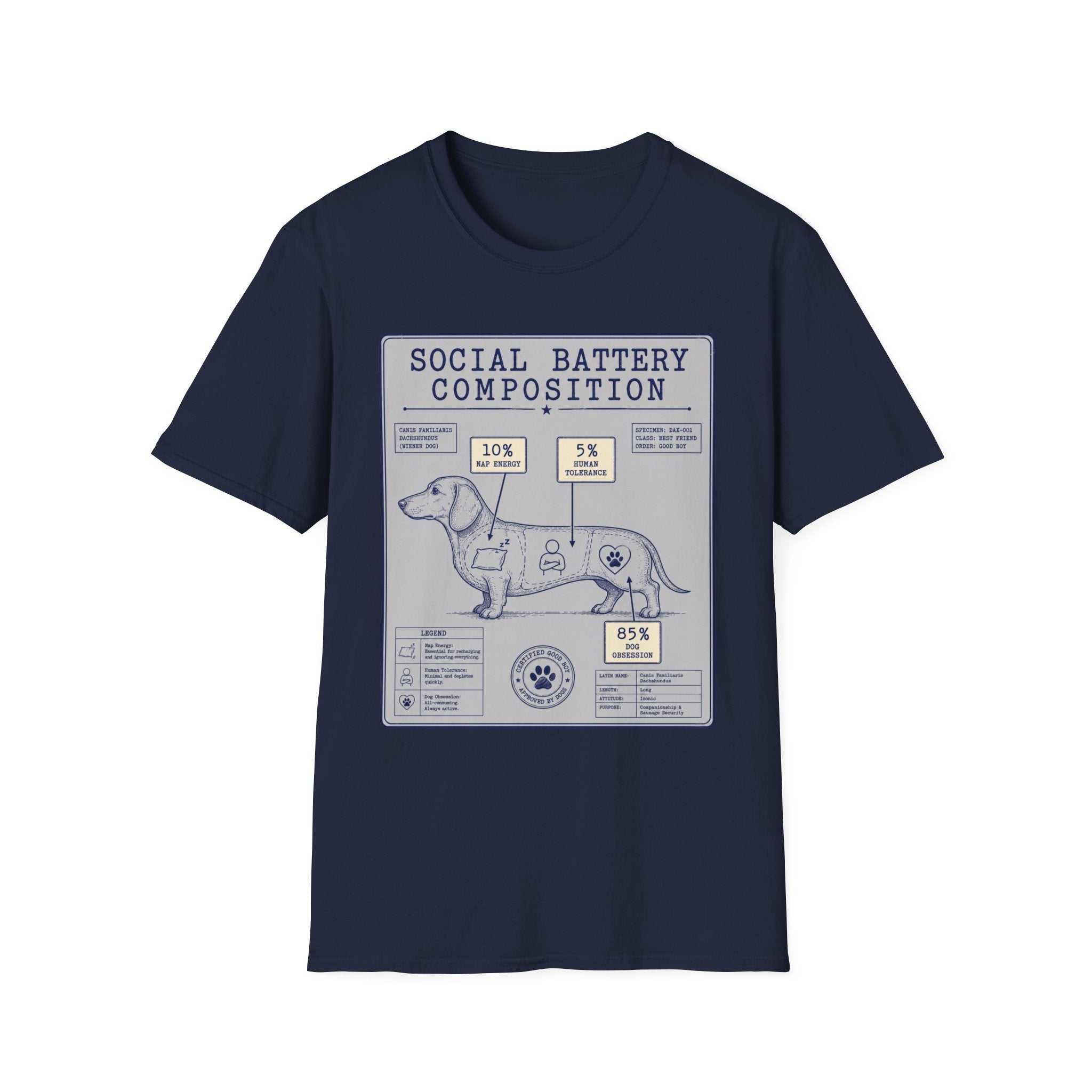 Social Battery Composition T-Shirt