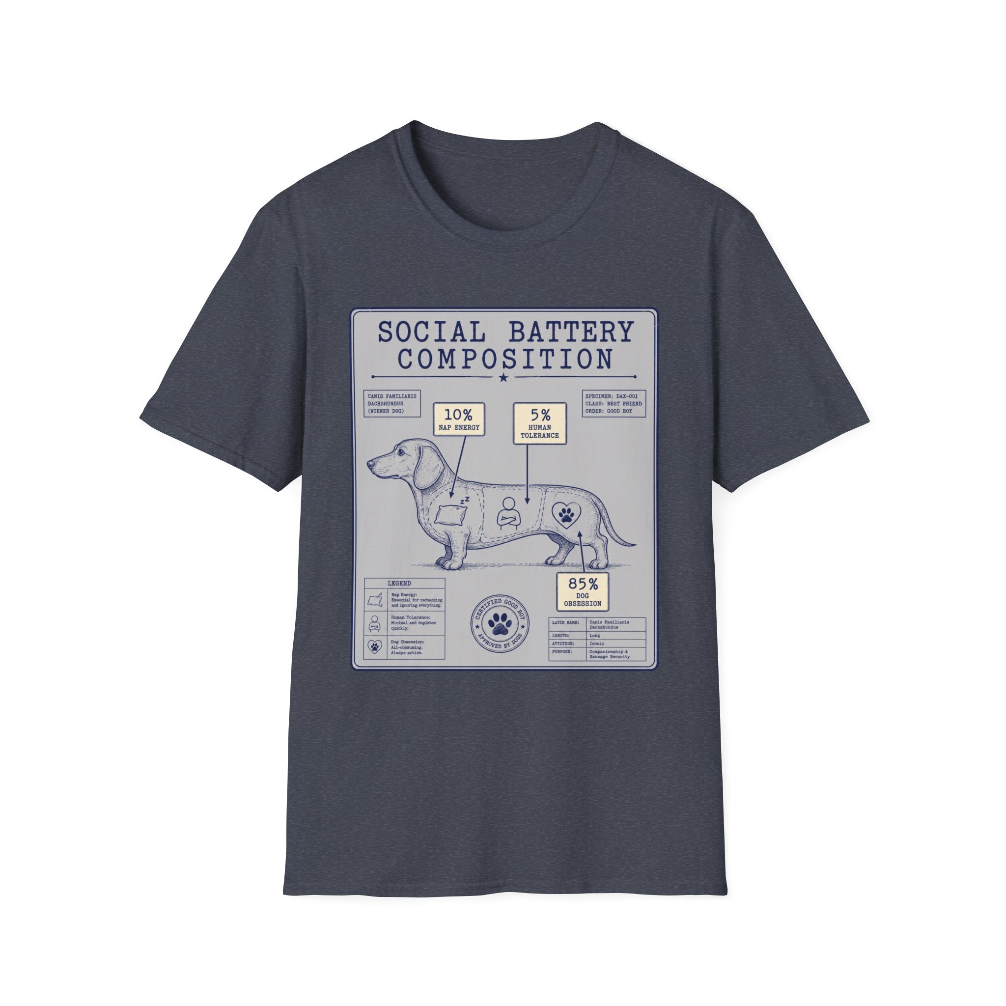 Social Battery Composition T-Shirt