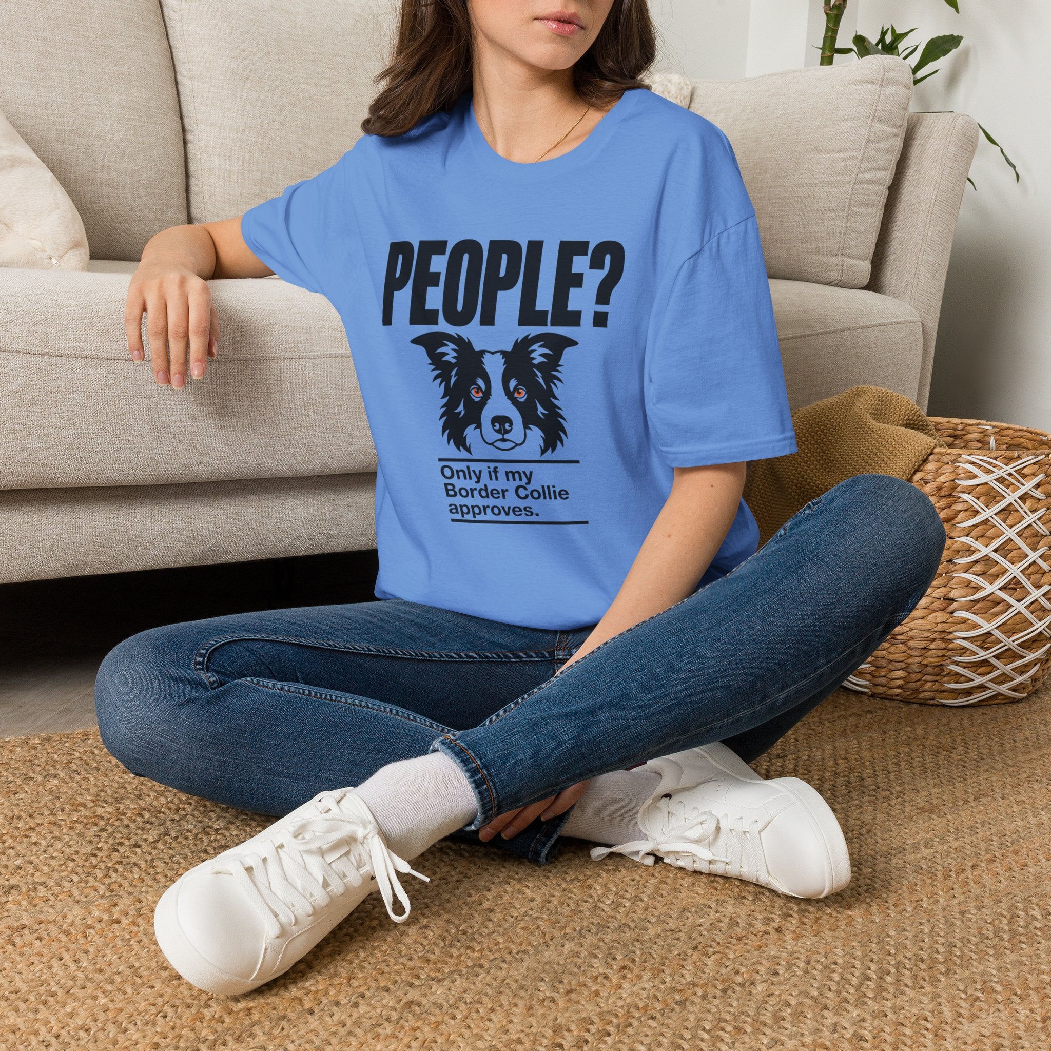 "People?" Border Collie T-shirt