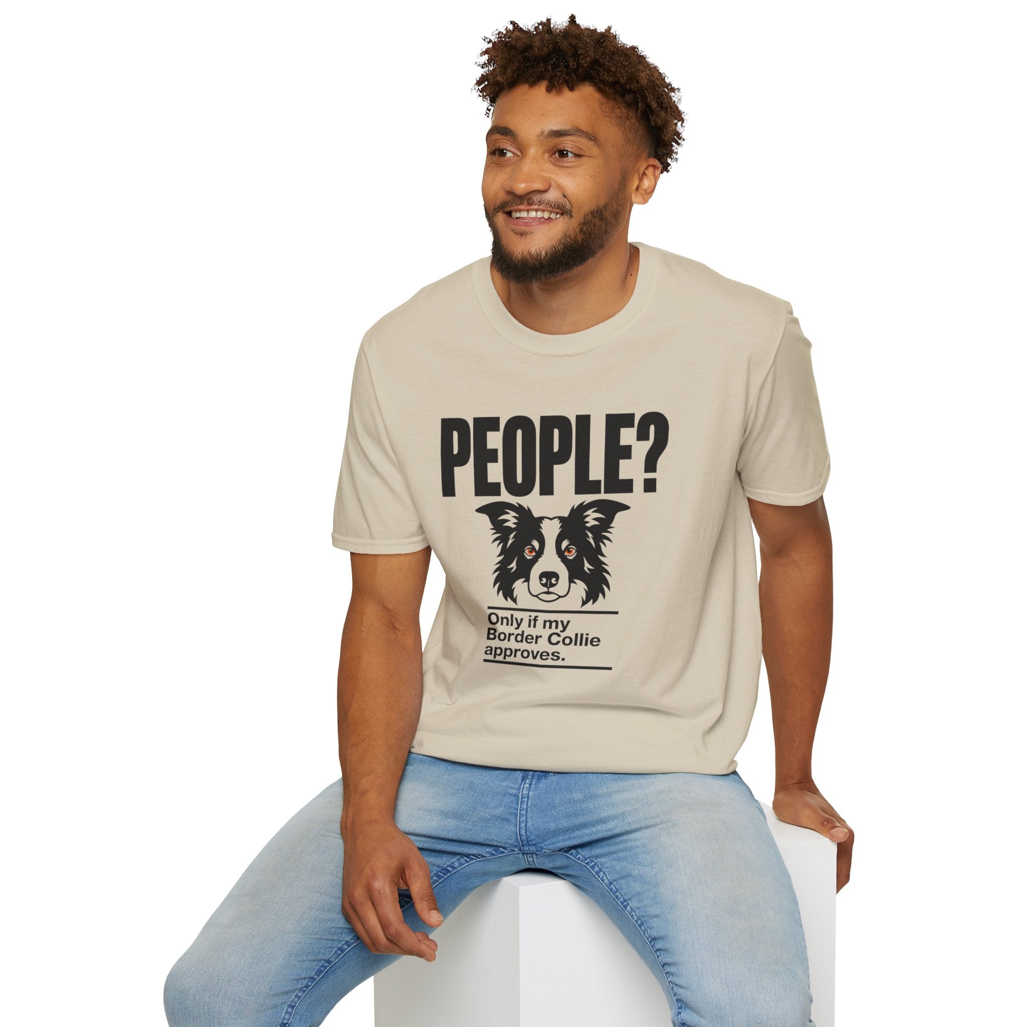 "People?" Border Collie T-shirt