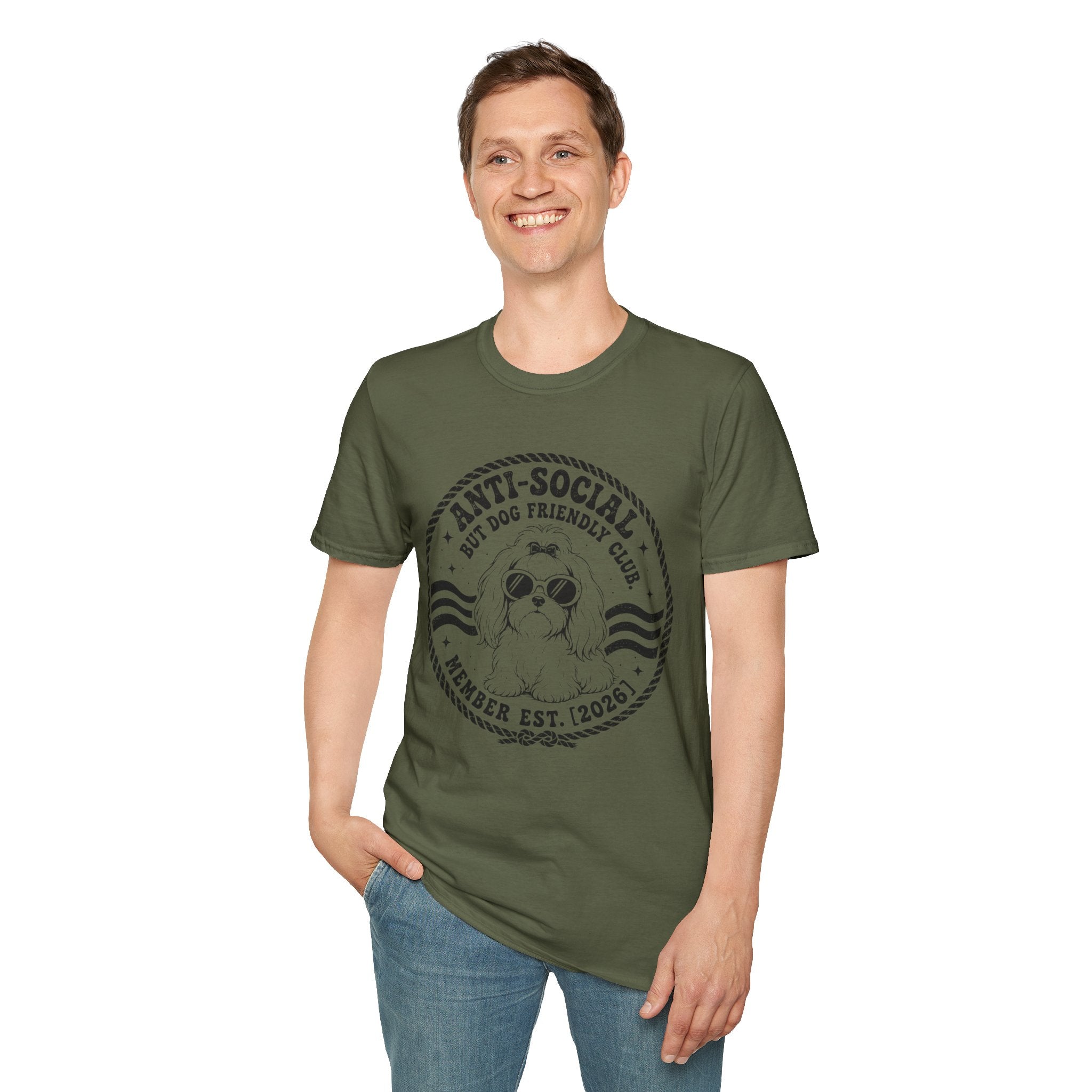 Anti-Social But Dog Friendly T-Shirt