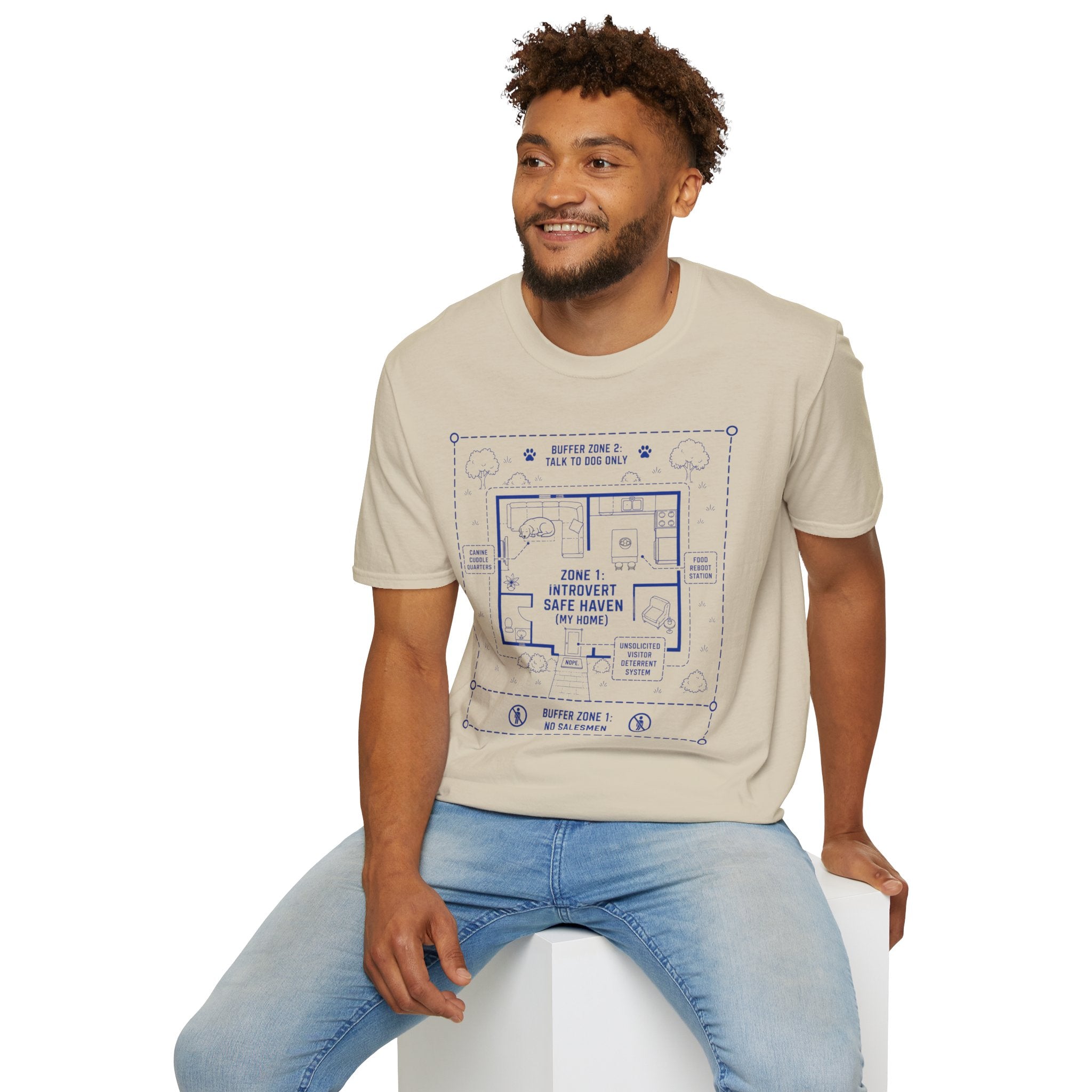 "Zone 1: Introvert Safe Haven" T-shirt