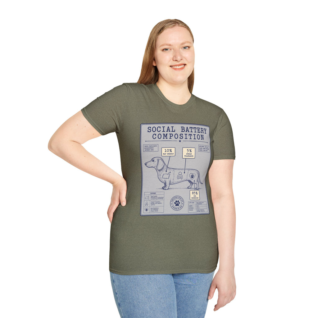Social Battery Composition T-Shirt