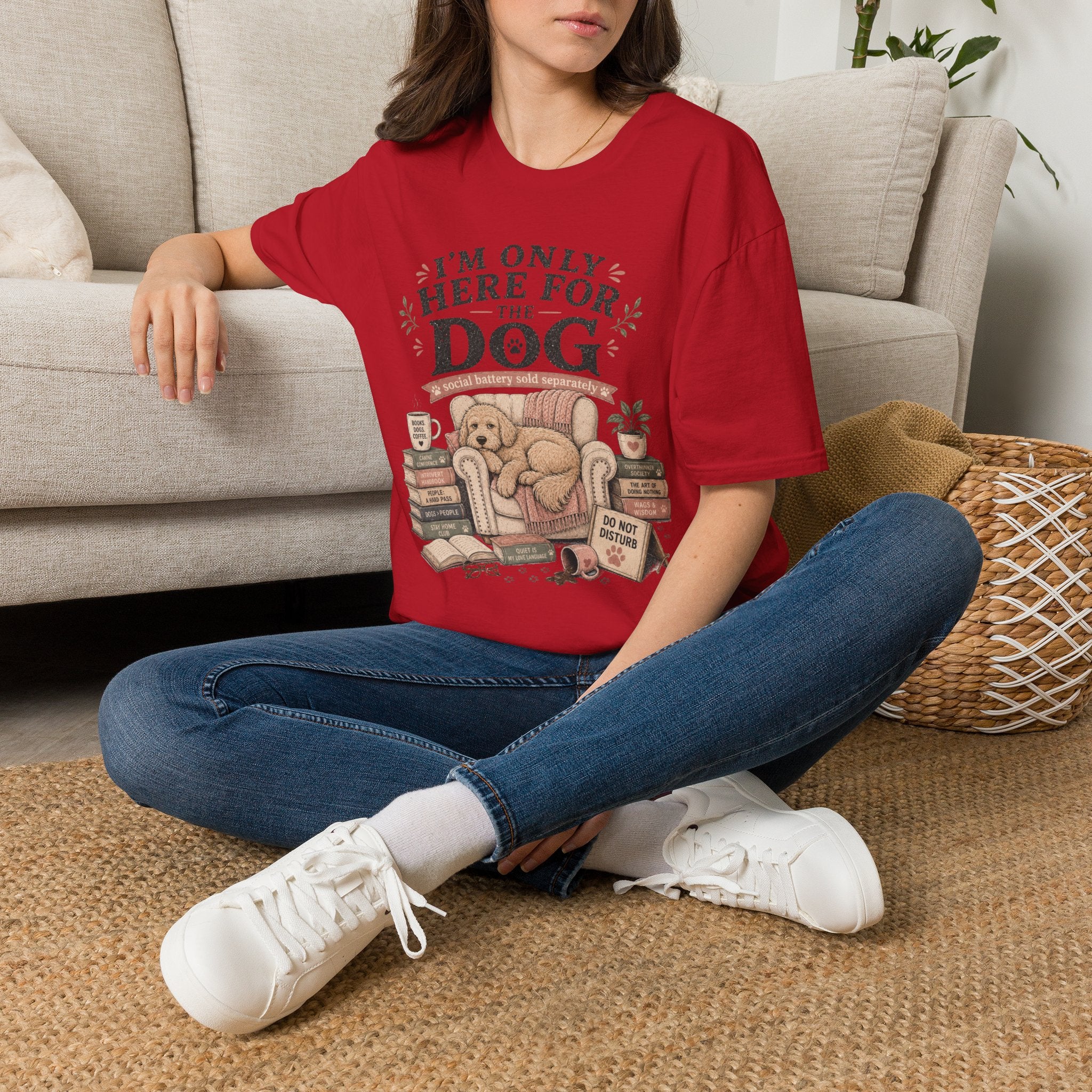 Here For Dog T-Shirt