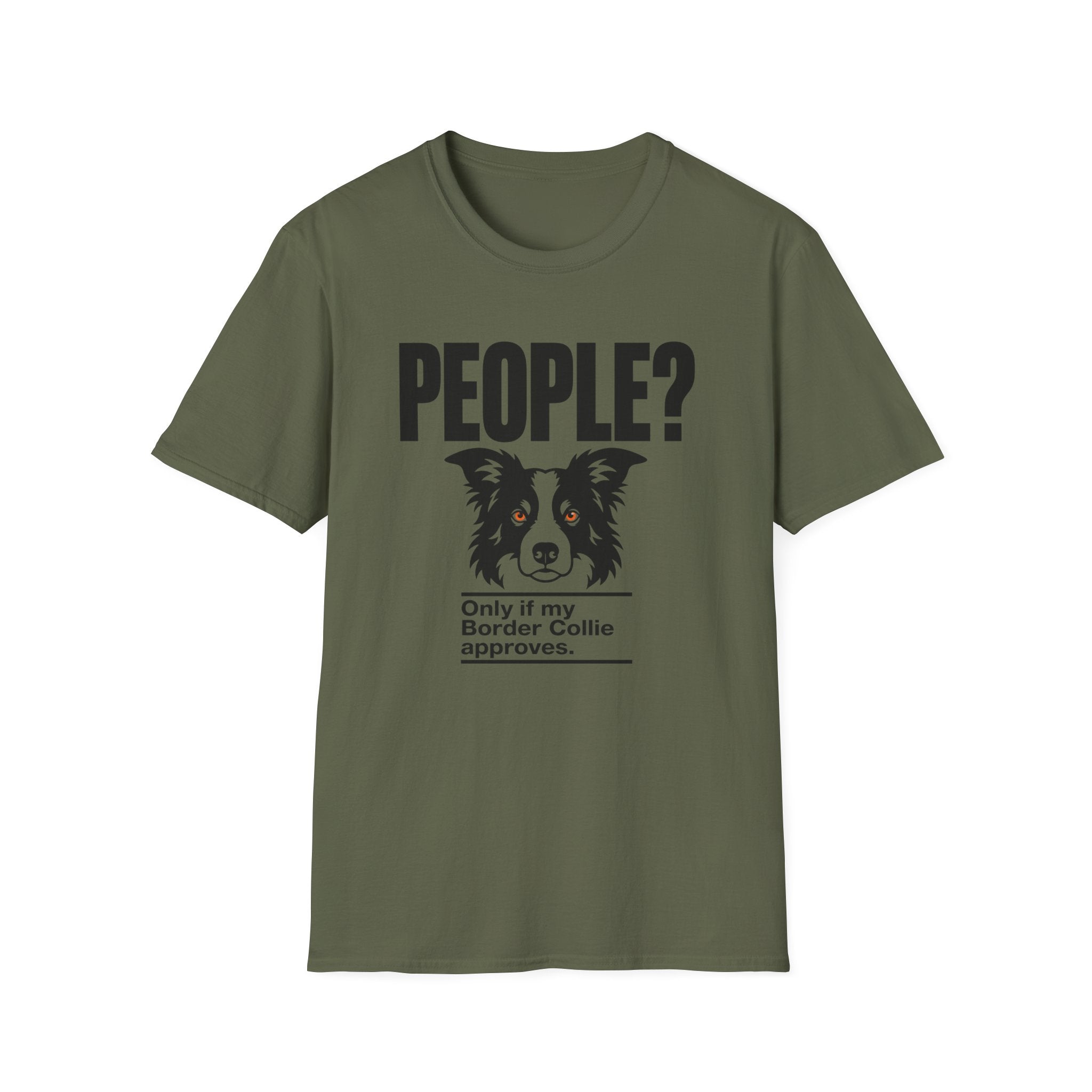 "People?" Border Collie T-shirt