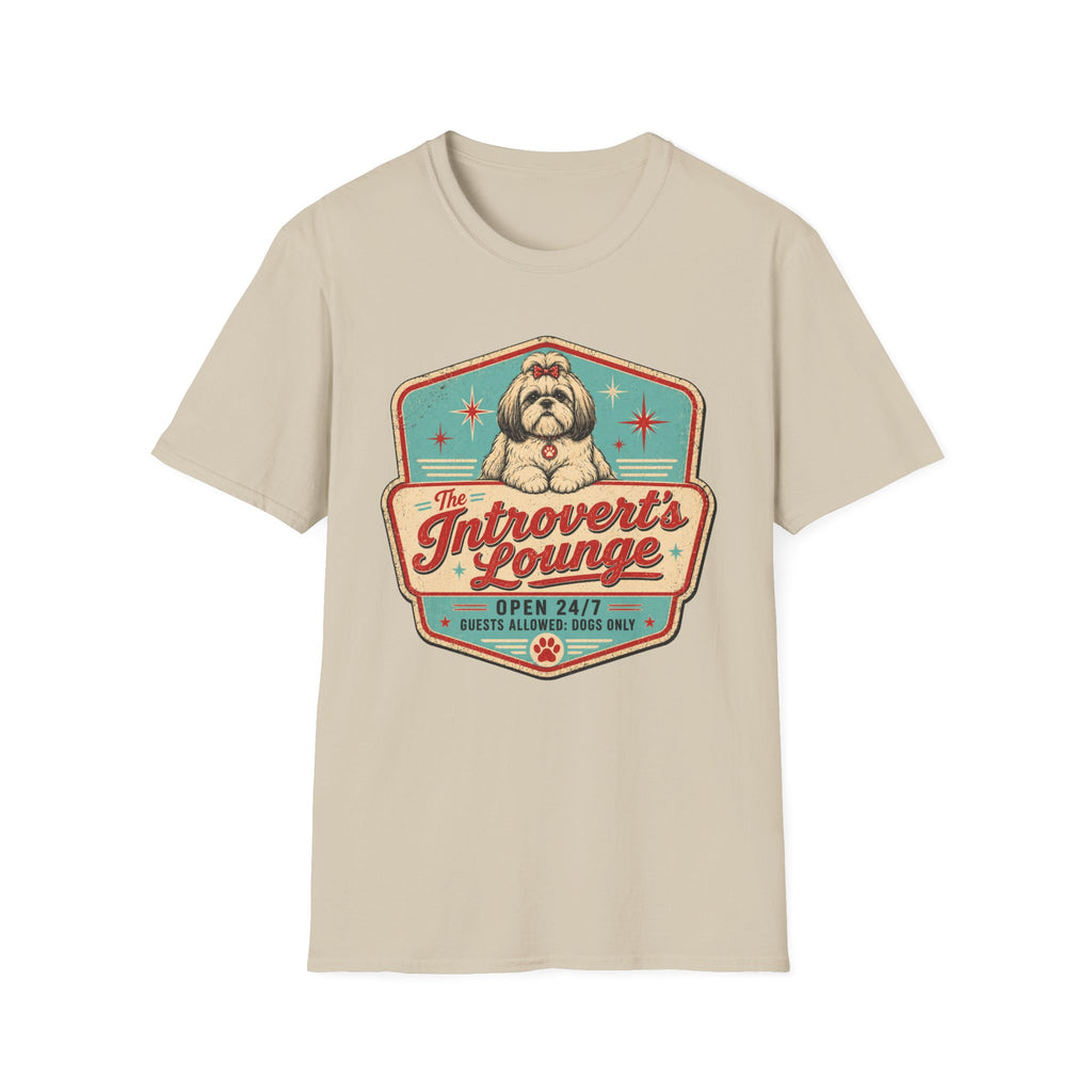 Introvert's Lounge Shih Tzu T-Shirt