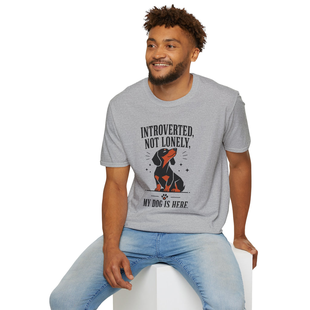 Introverted, Not Lonely Dachshund T-shirt