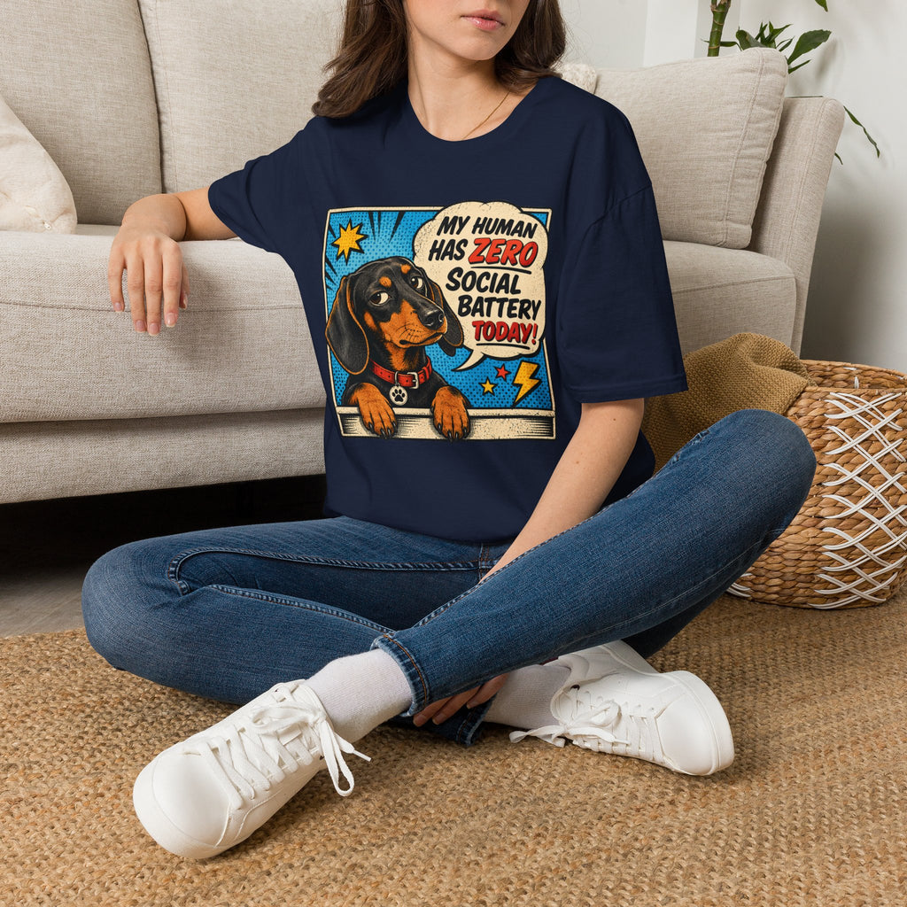 My Human Has Zero Social Battery T-shirt