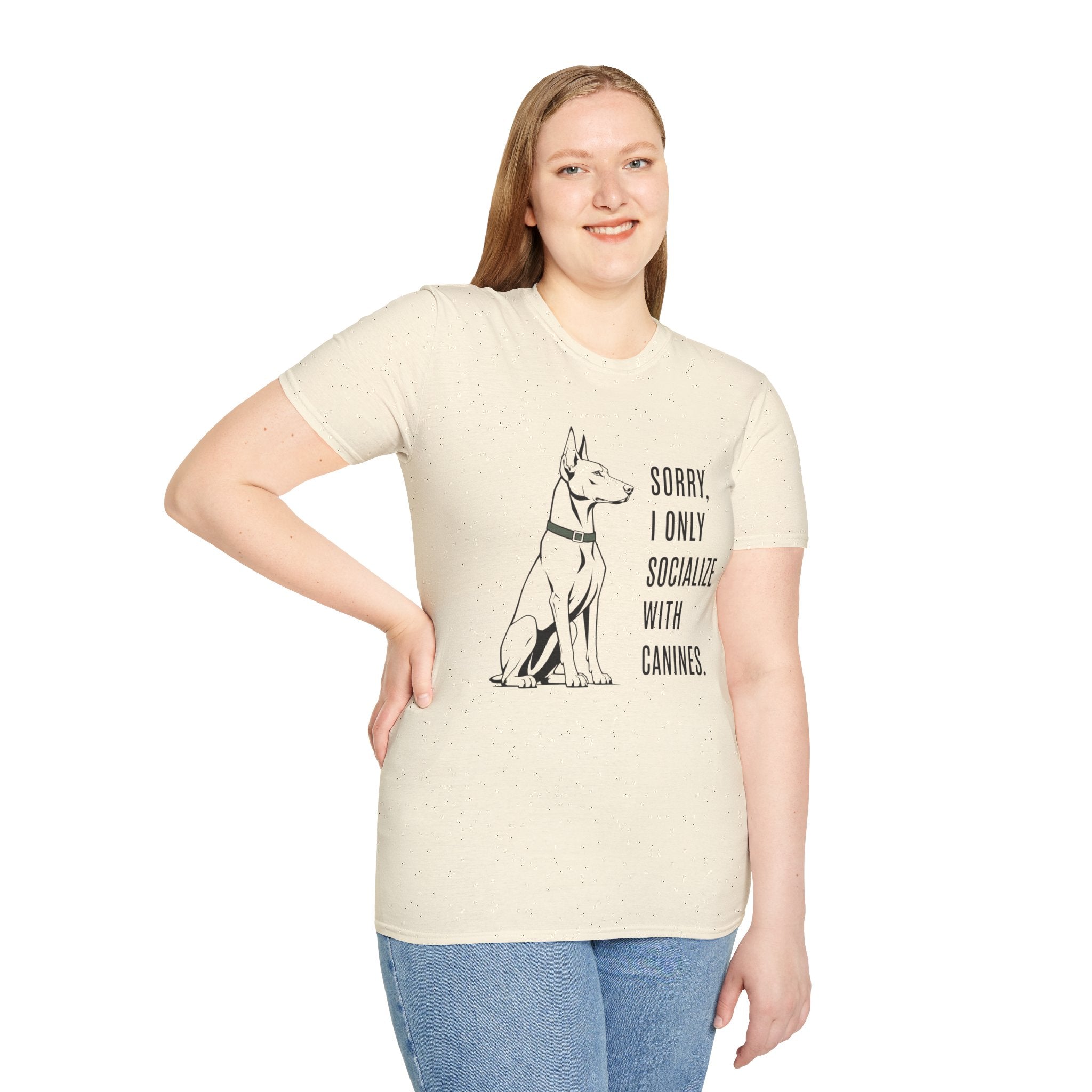 Sorry, I Only Socialize with Canines” T-Shirt