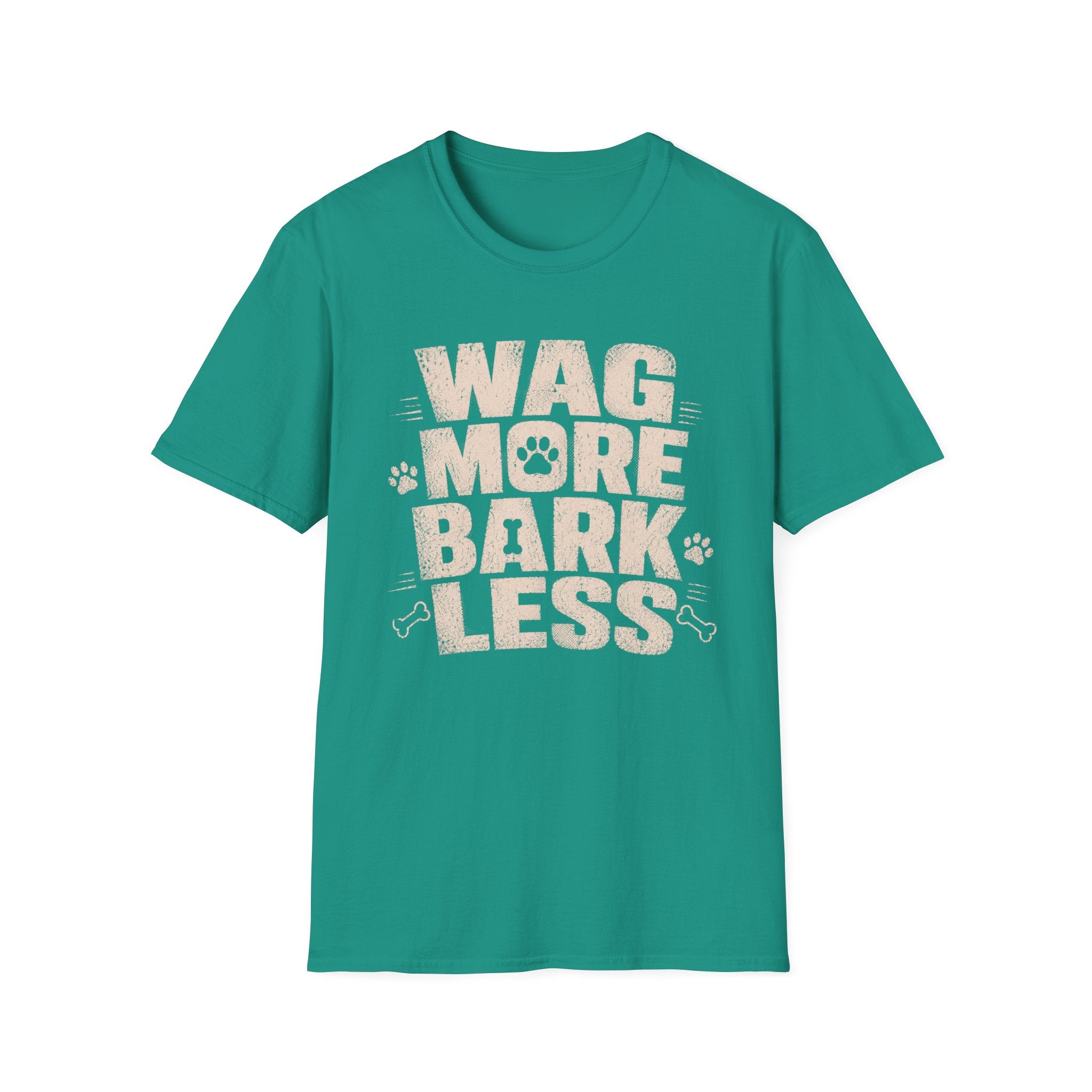 Wag More Bark Less T-Shirt — Funny Dog Lover Tee