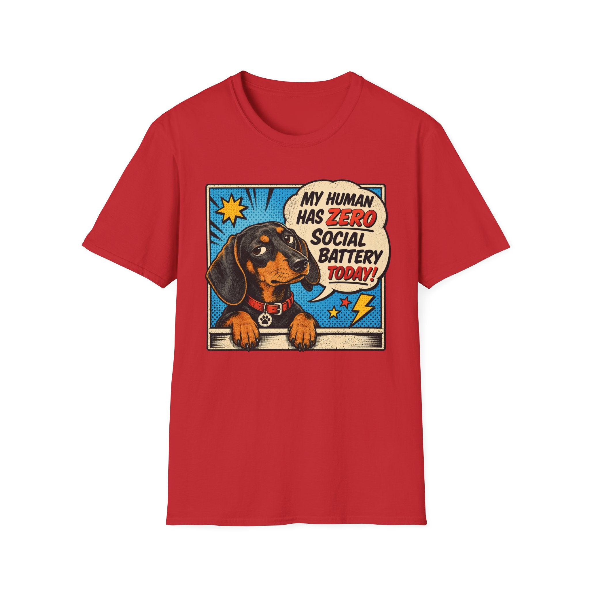 My Human Has Zero Social Battery T-shirt