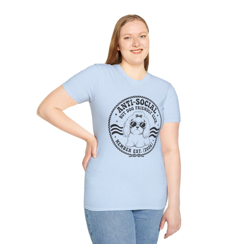 Anti-Social But Dog Friendly T-Shirt