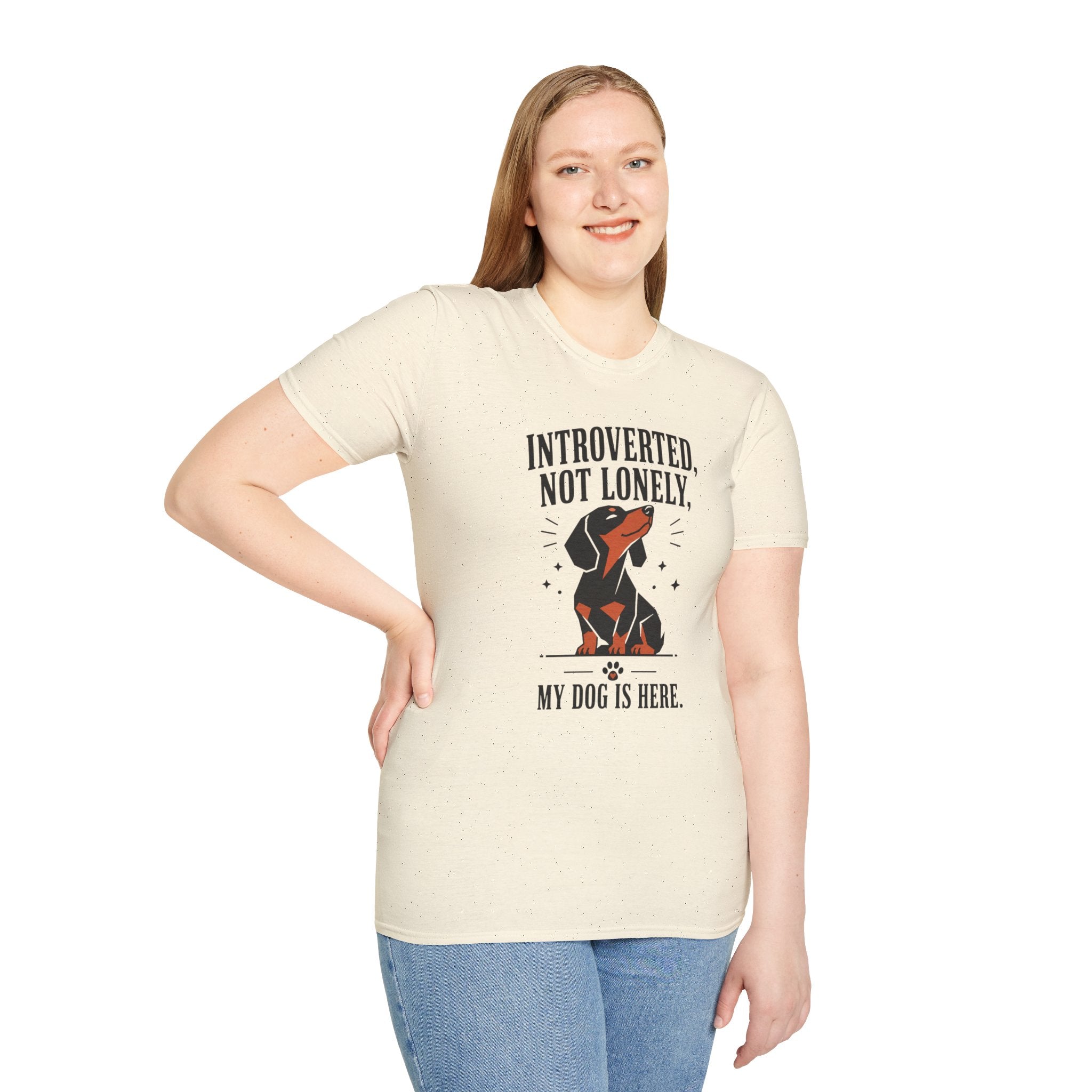 Introverted, Not Lonely Dachshund T-shirt