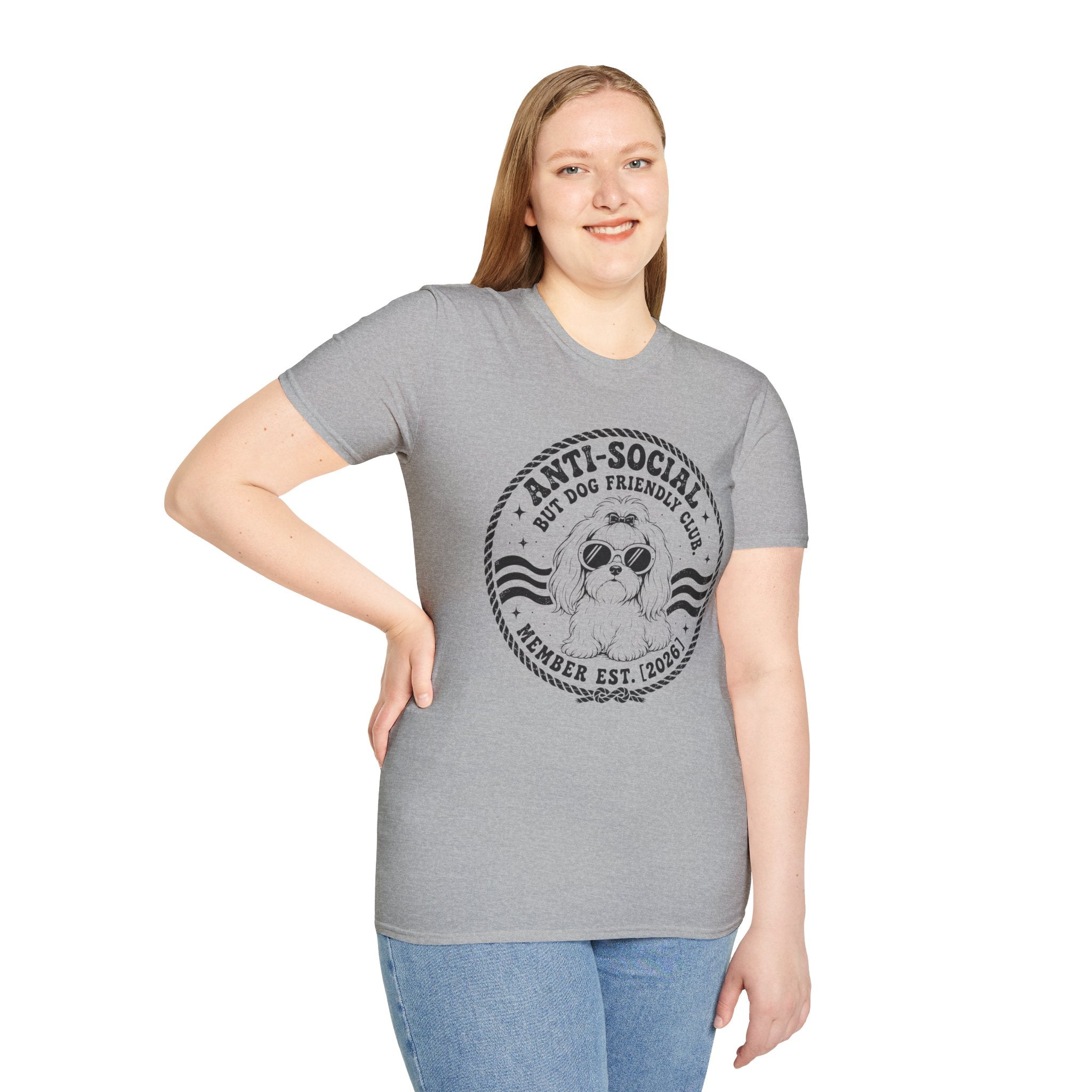 Anti-Social But Dog Friendly T-Shirt