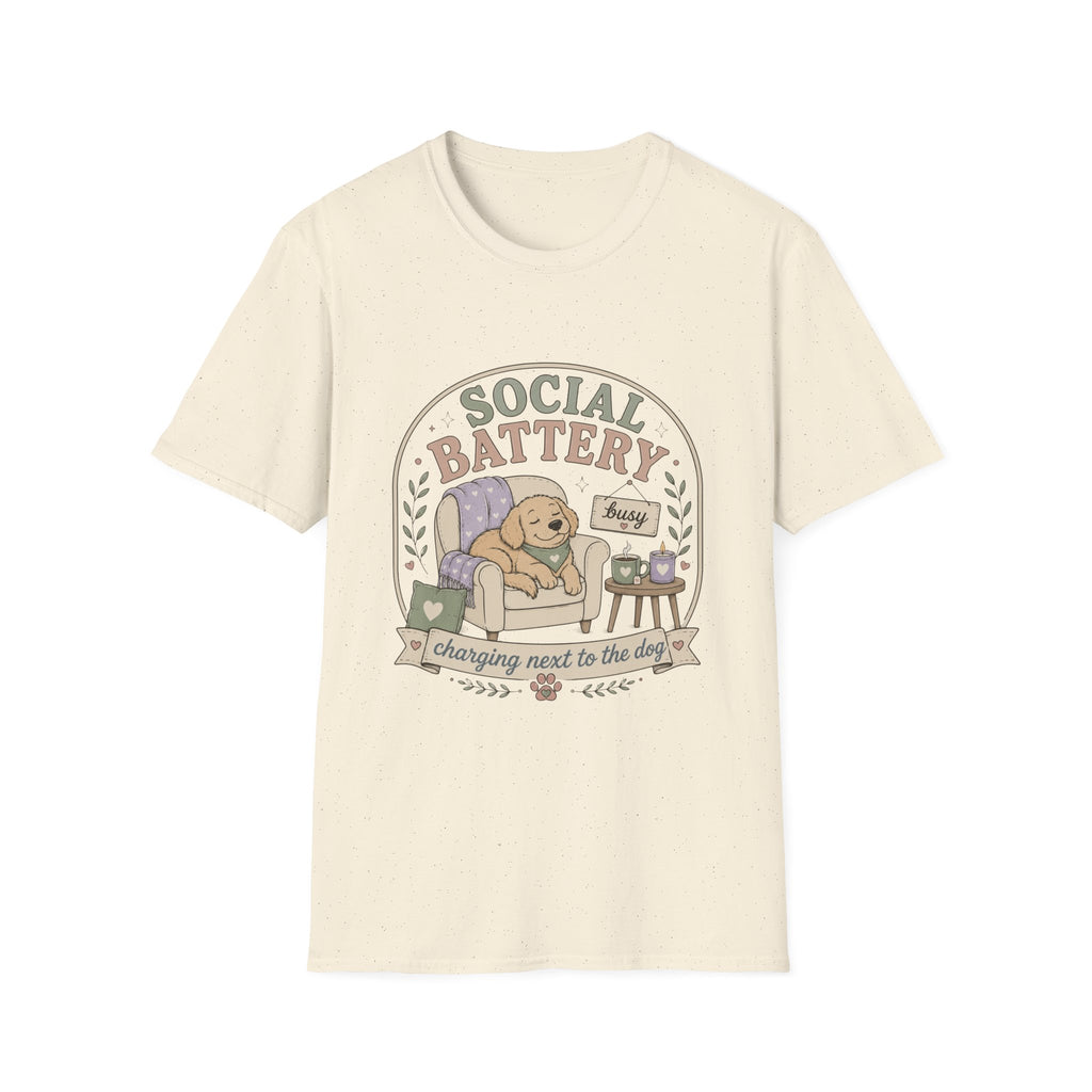 Charging Next to Dog T-Shirt